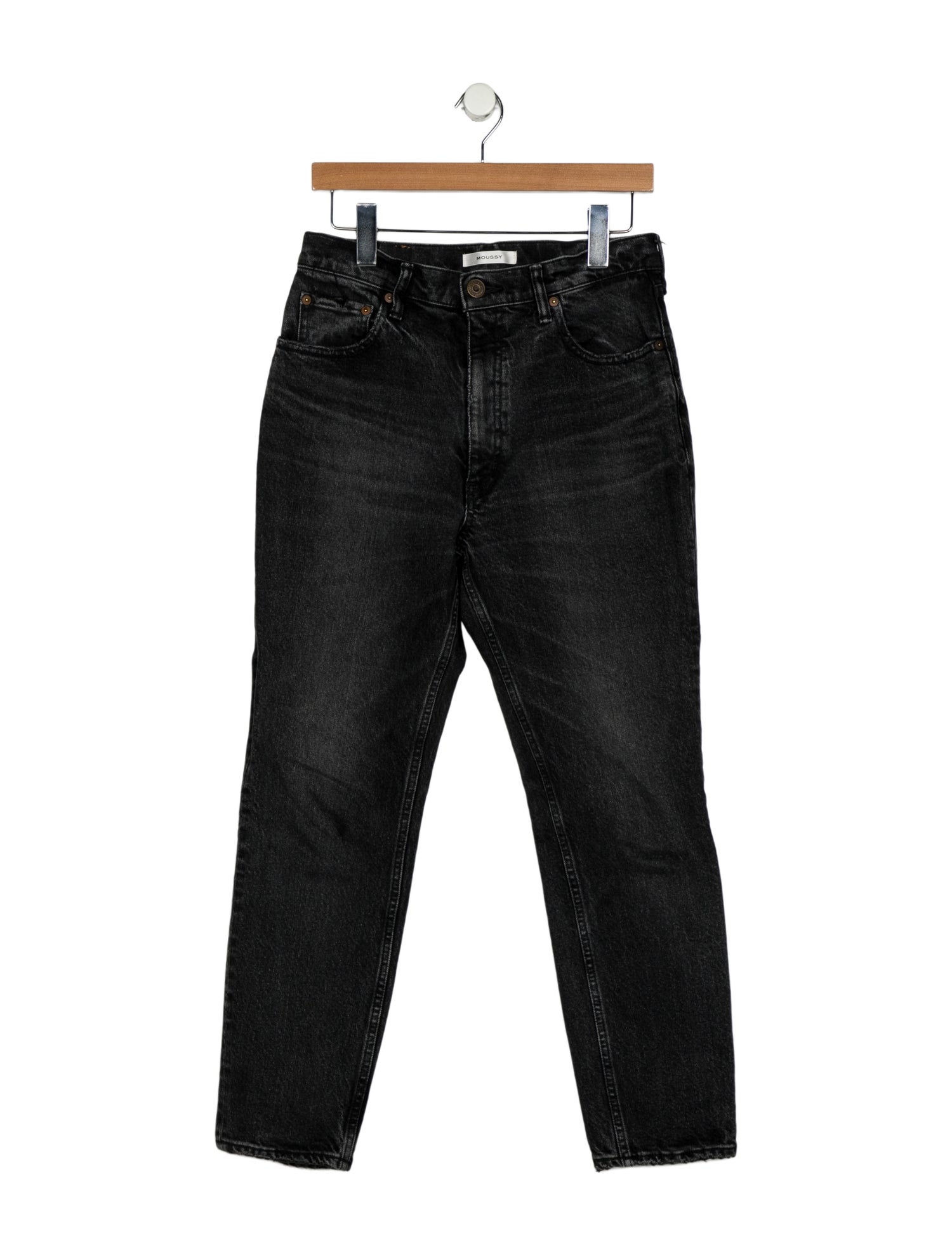 Moussy High-Rise Straight Leg Jeans