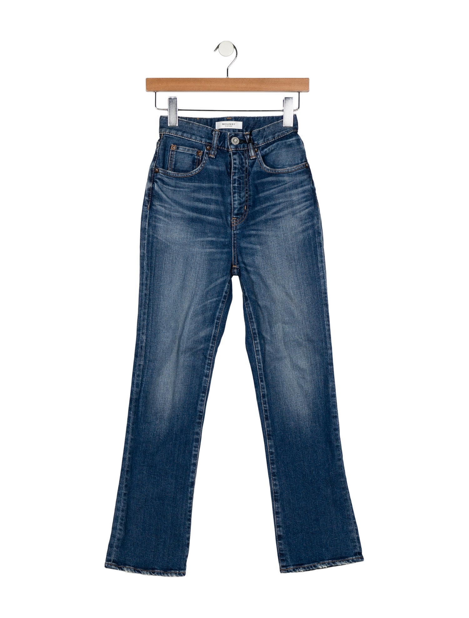 Moussy Mid-Rise Straight Leg Jeans