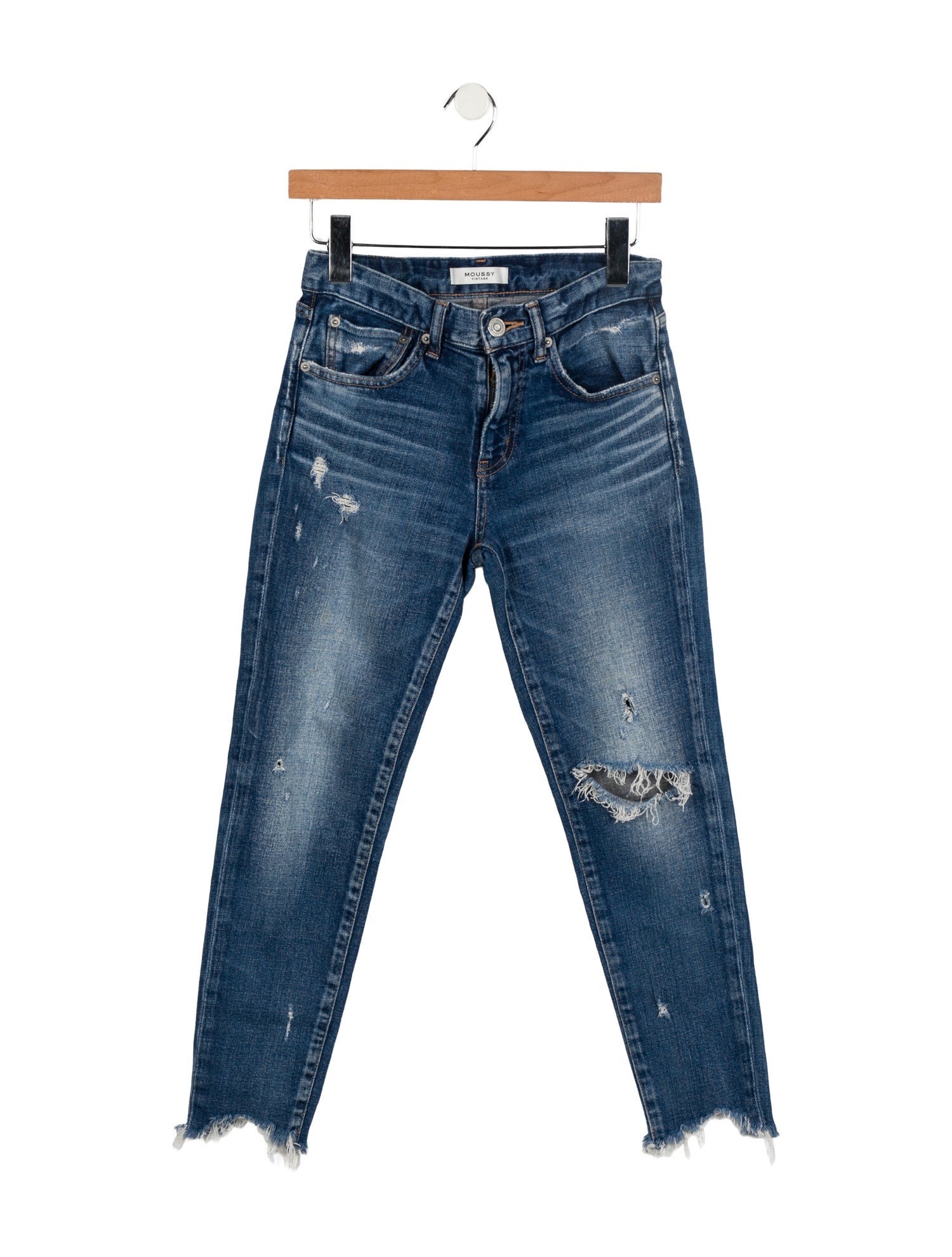Moussy Mid-Rise Skinny Leg Jeans