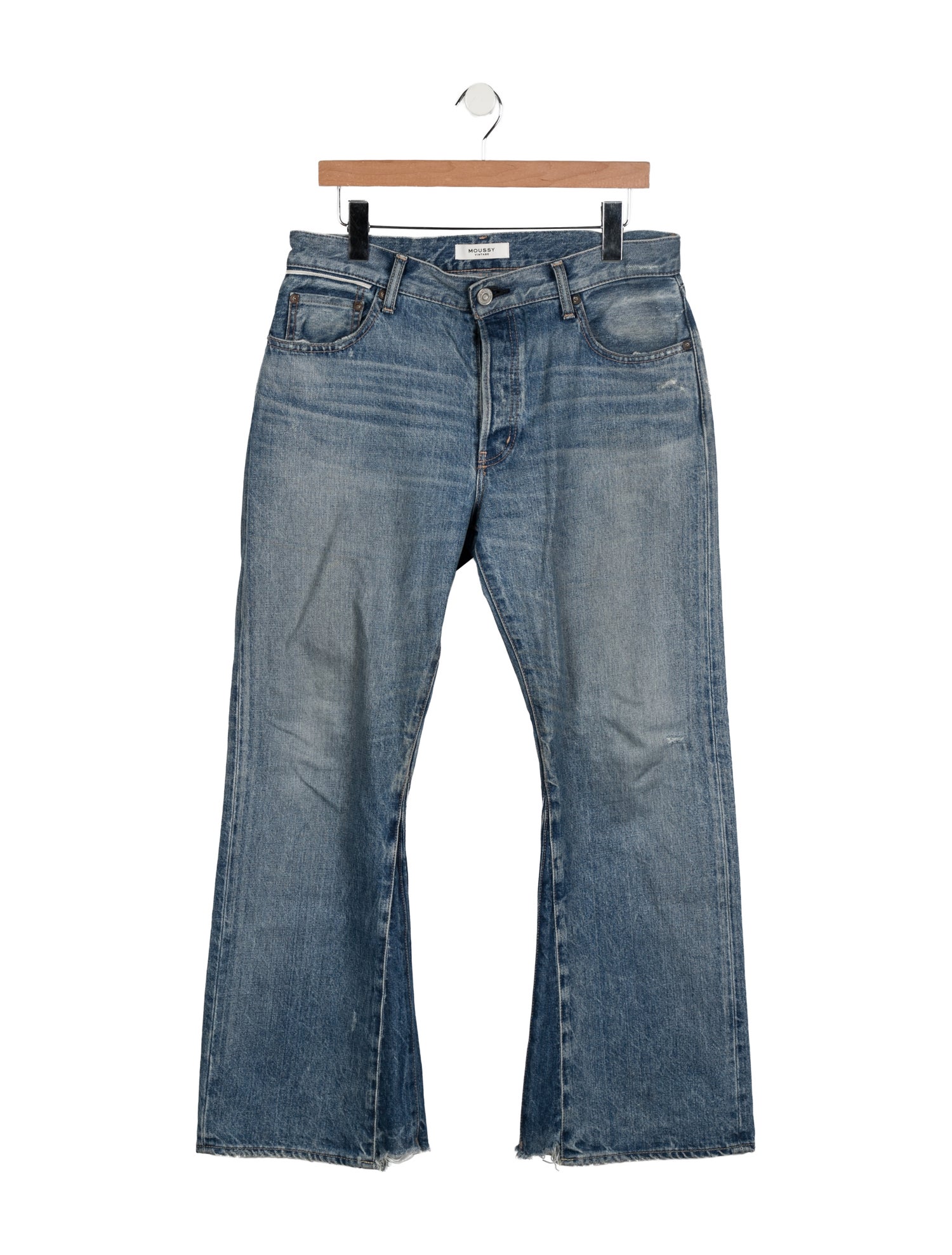 Moussy Mid-Rise Wide Leg Jeans