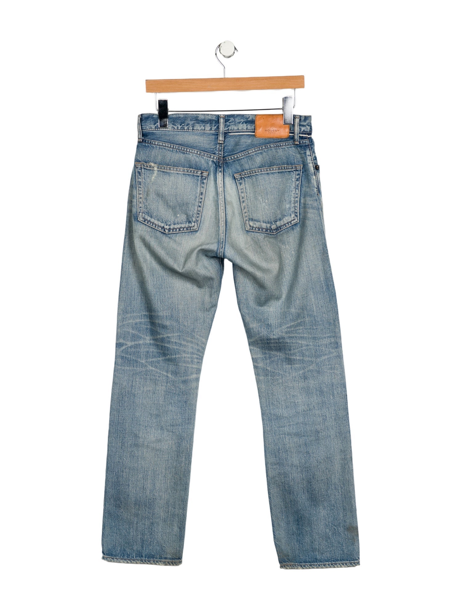 Moussy High-Rise Straight Leg Jeans