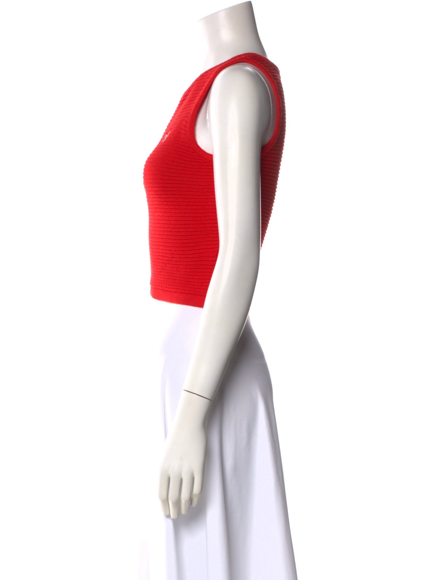 Moussy Crew Neck Sleeveless Crop Top