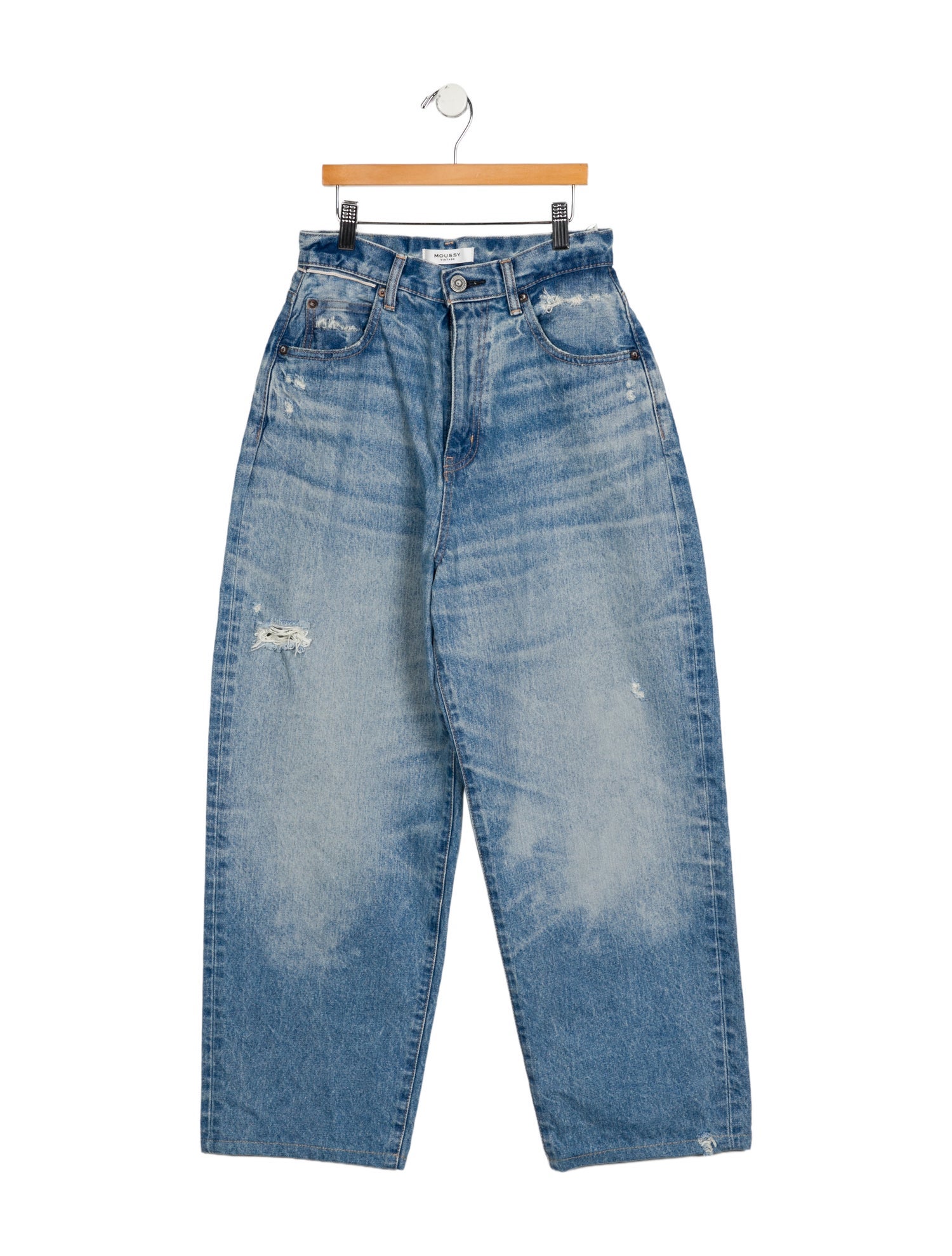 Moussy High-Rise Wide Leg Jeans