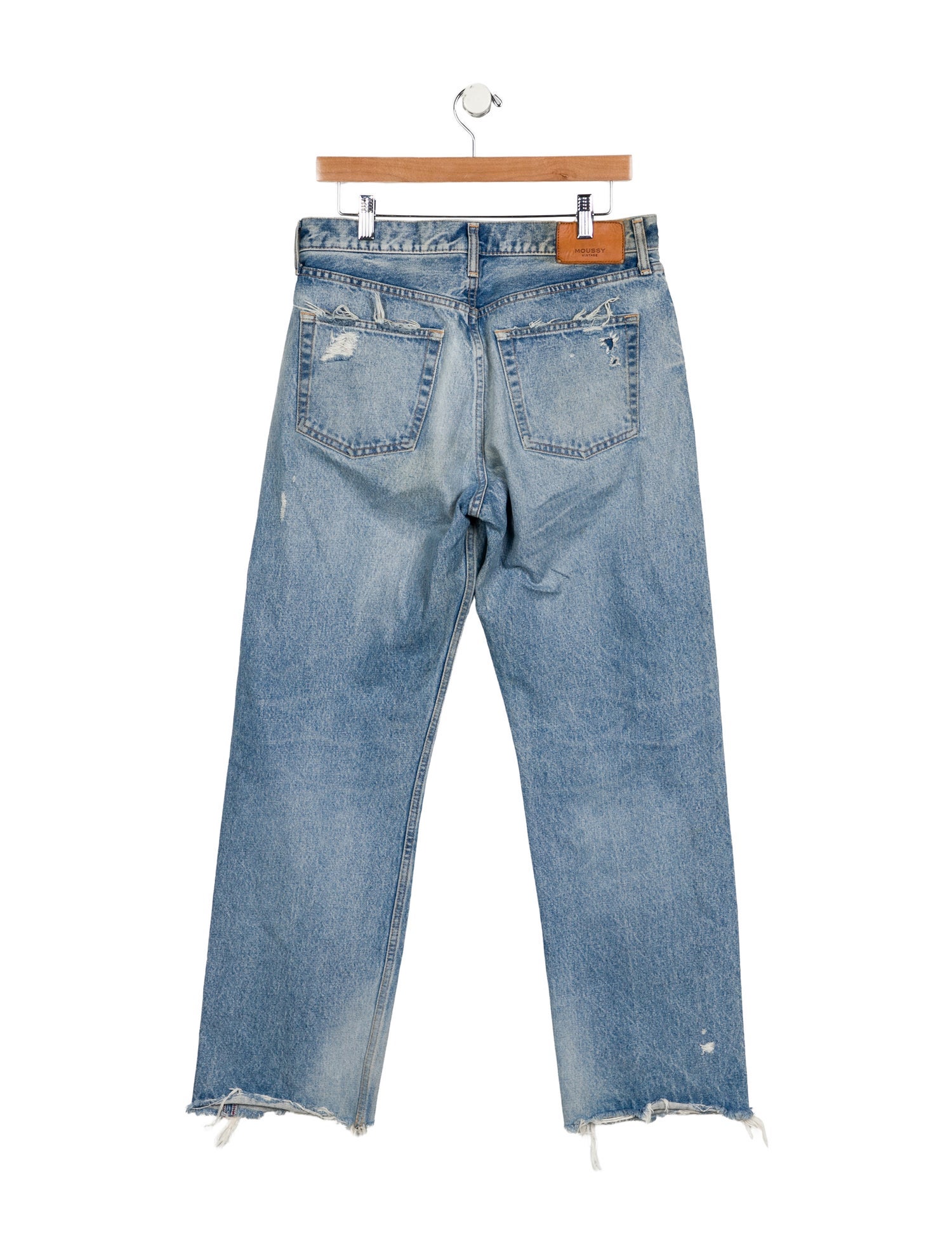 Moussy High-Rise Straight Leg Jeans