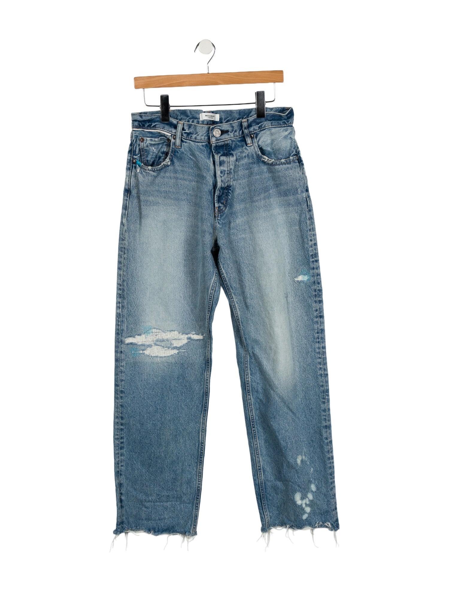Moussy High-Rise Straight Leg Jeans
