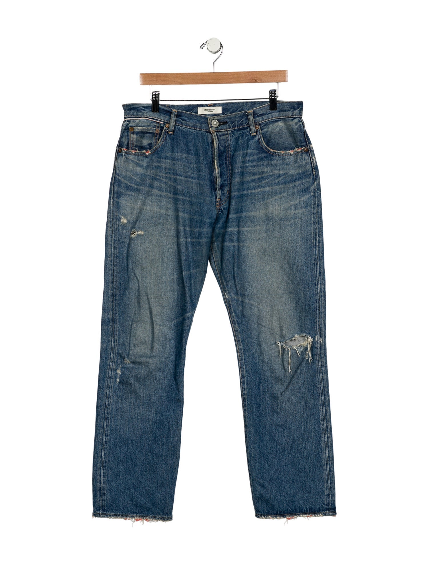 Moussy Mid-Rise Straight Leg Jeans