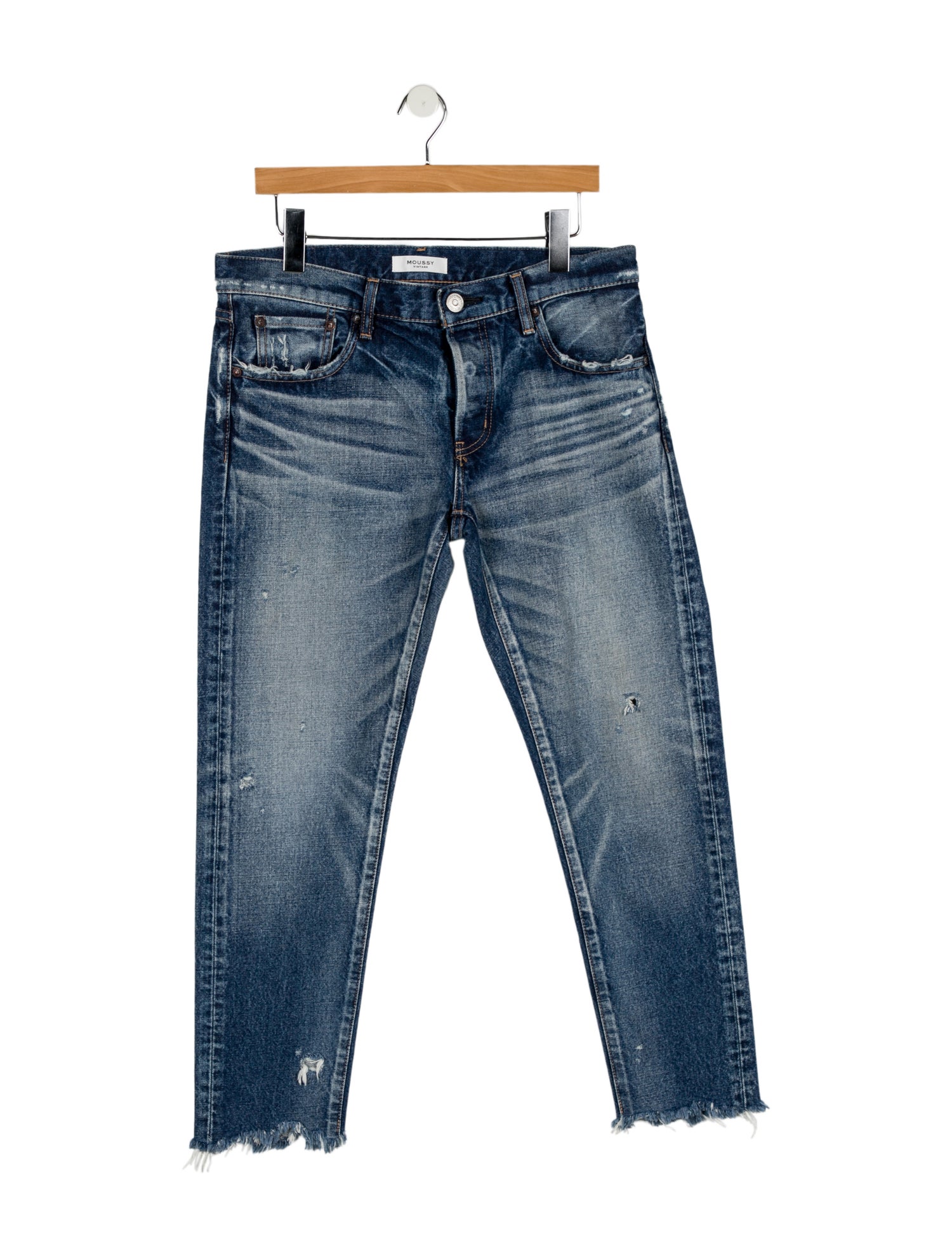 Moussy Mid-Rise Straight Leg Jeans