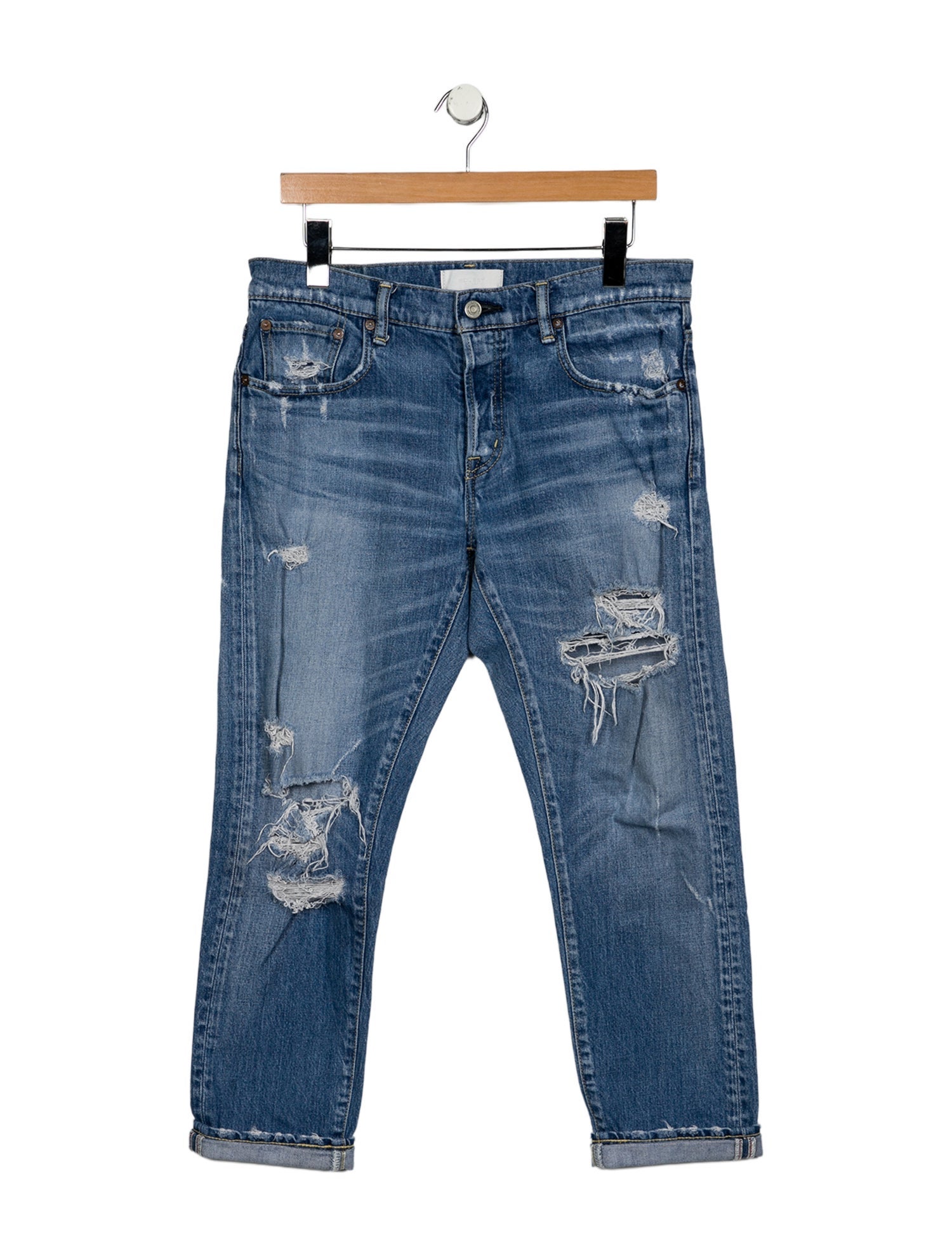 Moussy Mid-Rise Straight Leg Jeans