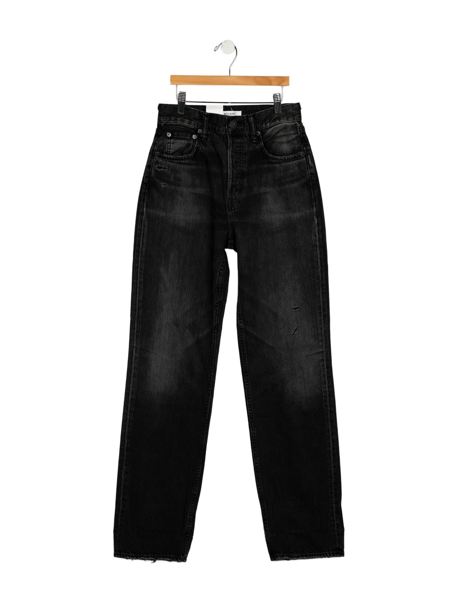 Moussy High-Rise Straight Leg Jeans w/ Tags