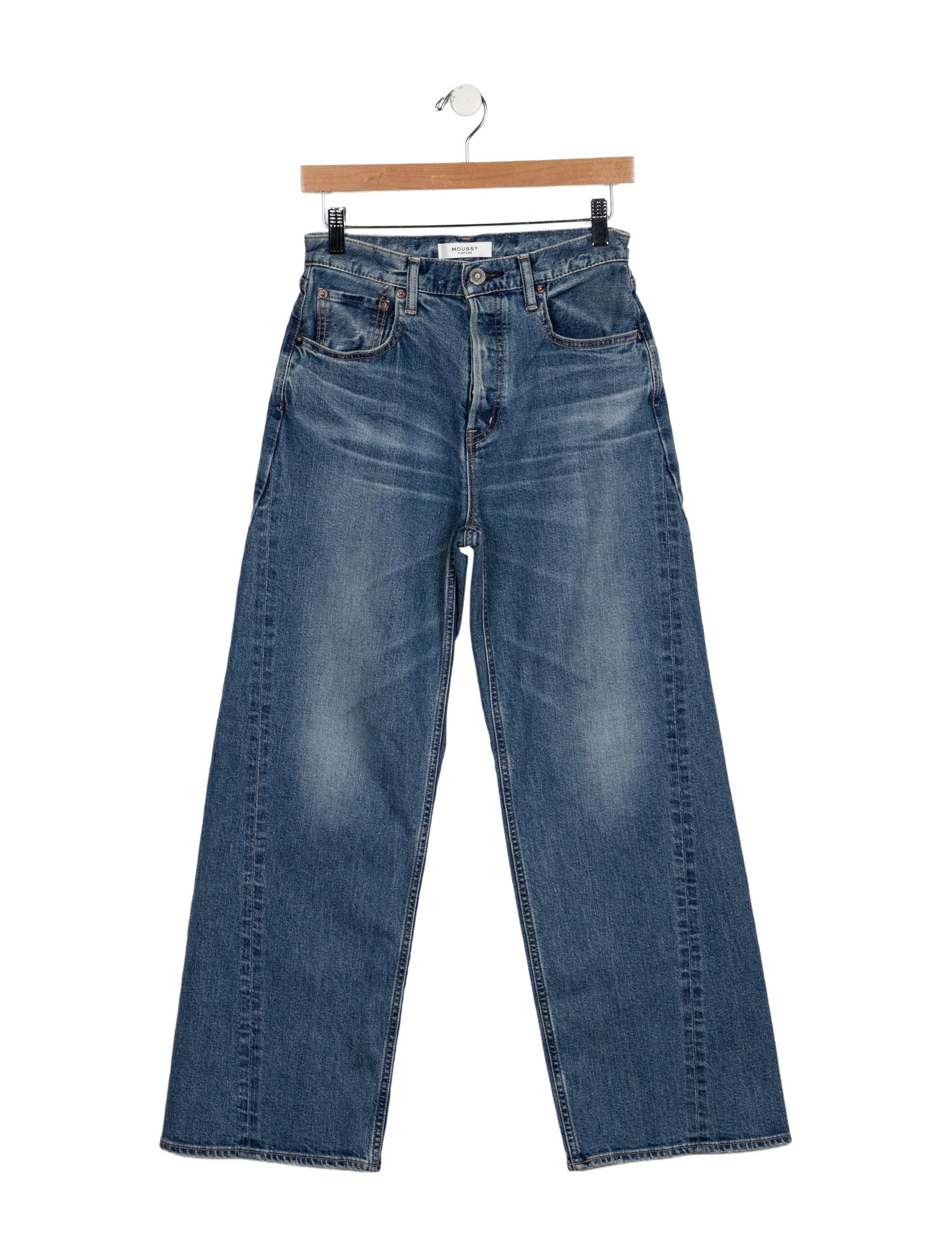 Moussy High-Rise Wide Leg Jeans