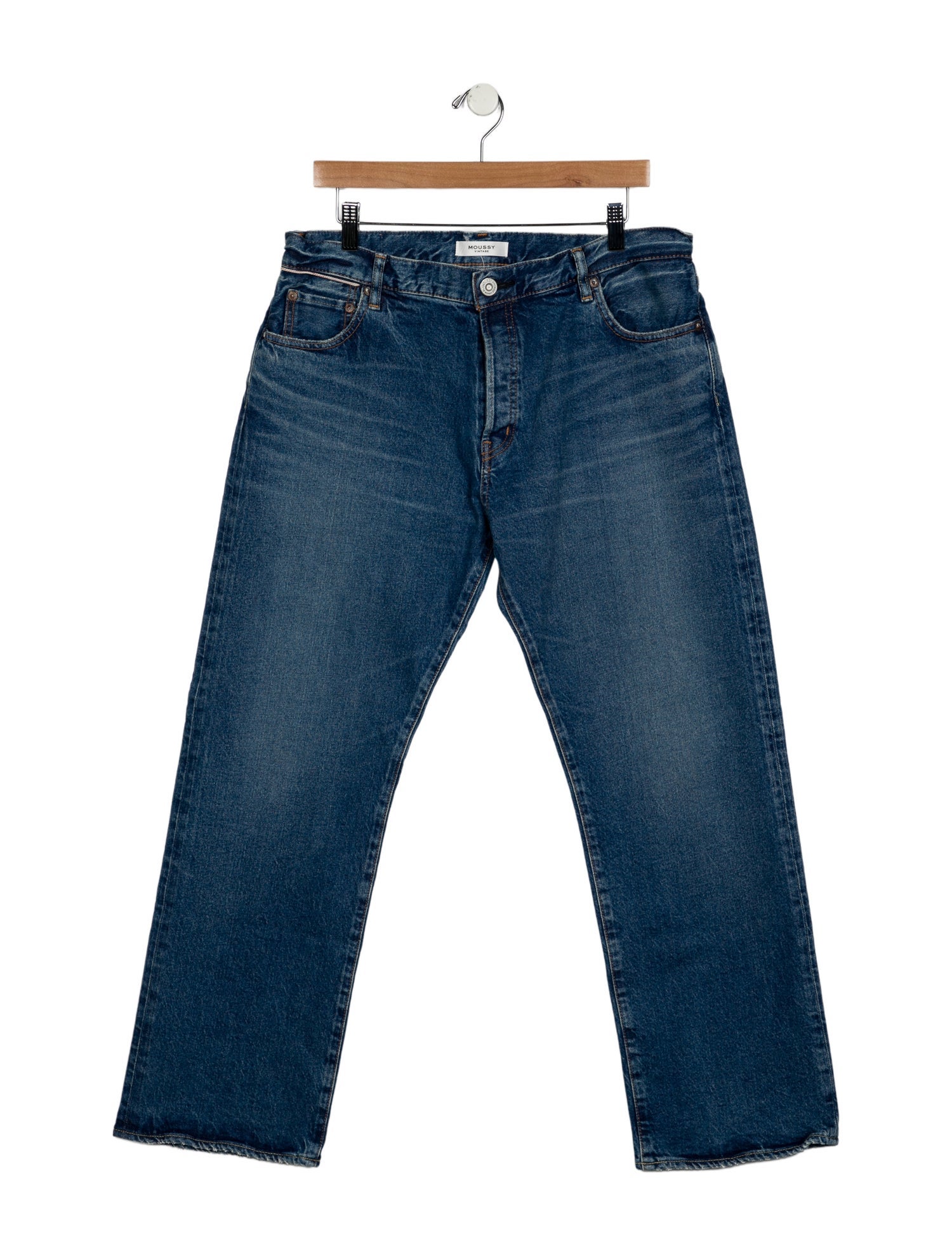 Moussy Mid-Rise Wide Leg Jeans