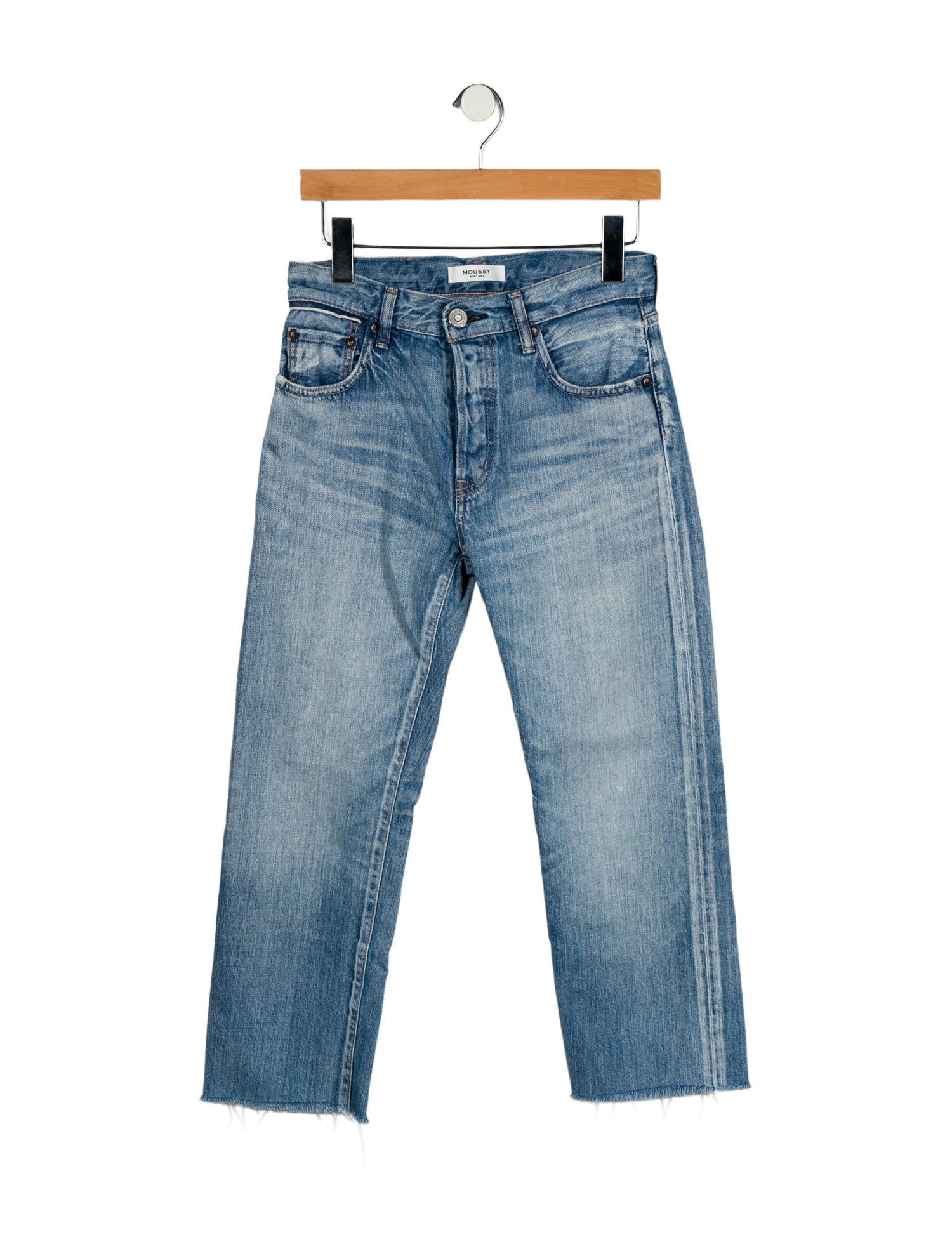 Moussy Mid-Rise Straight Leg Jeans