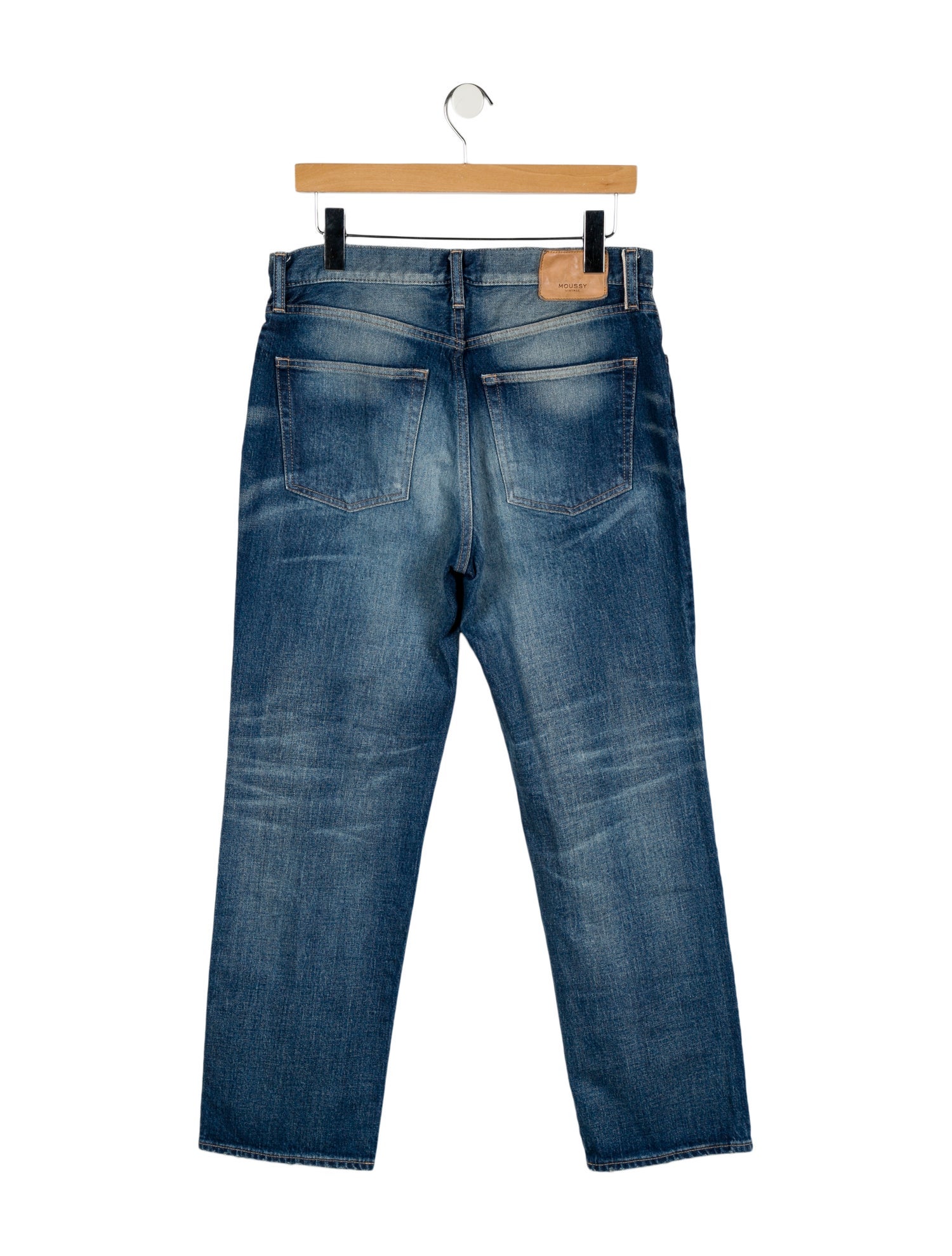 Moussy High-Rise Straight Leg Jeans