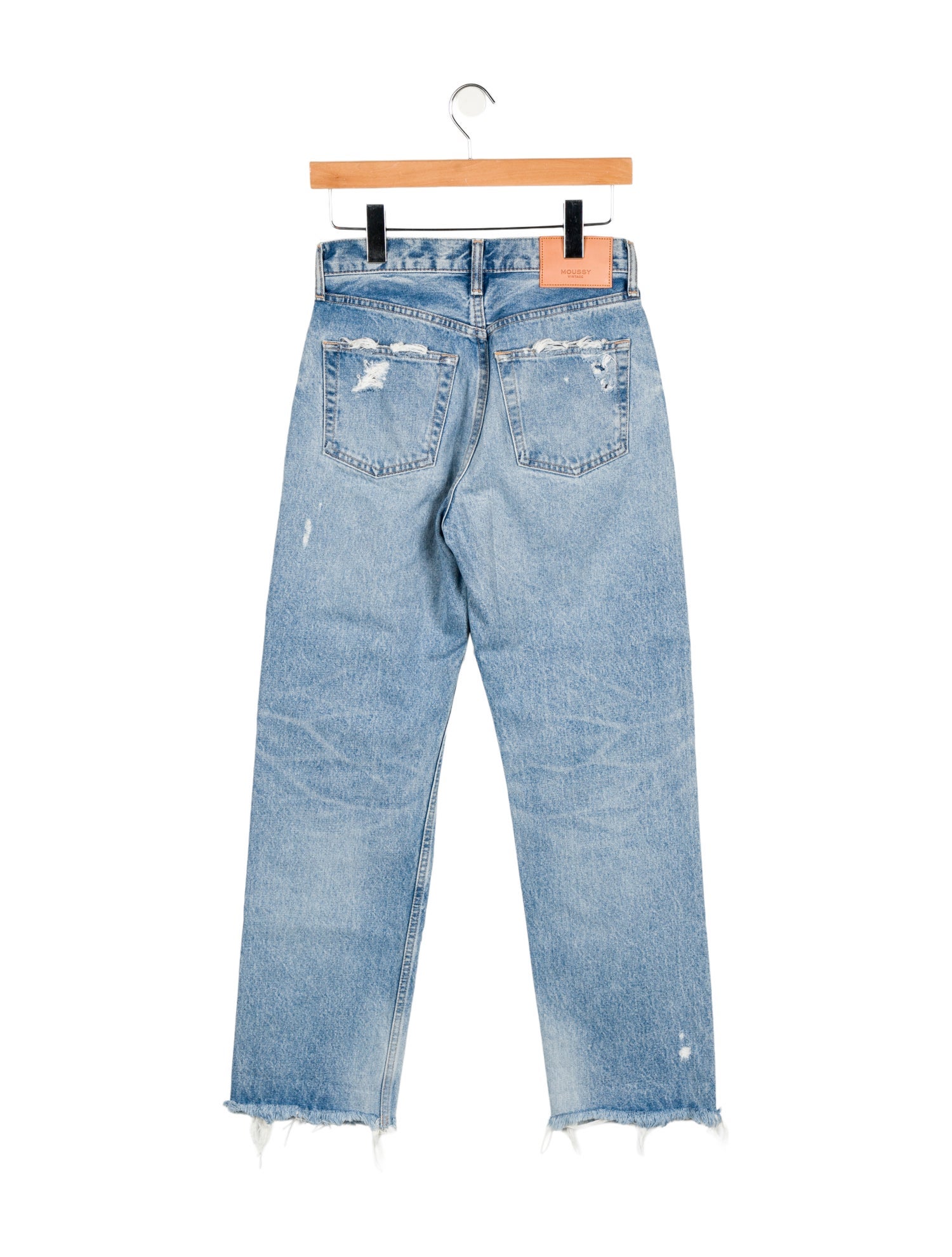 Moussy High-Rise Straight Leg Jeans
