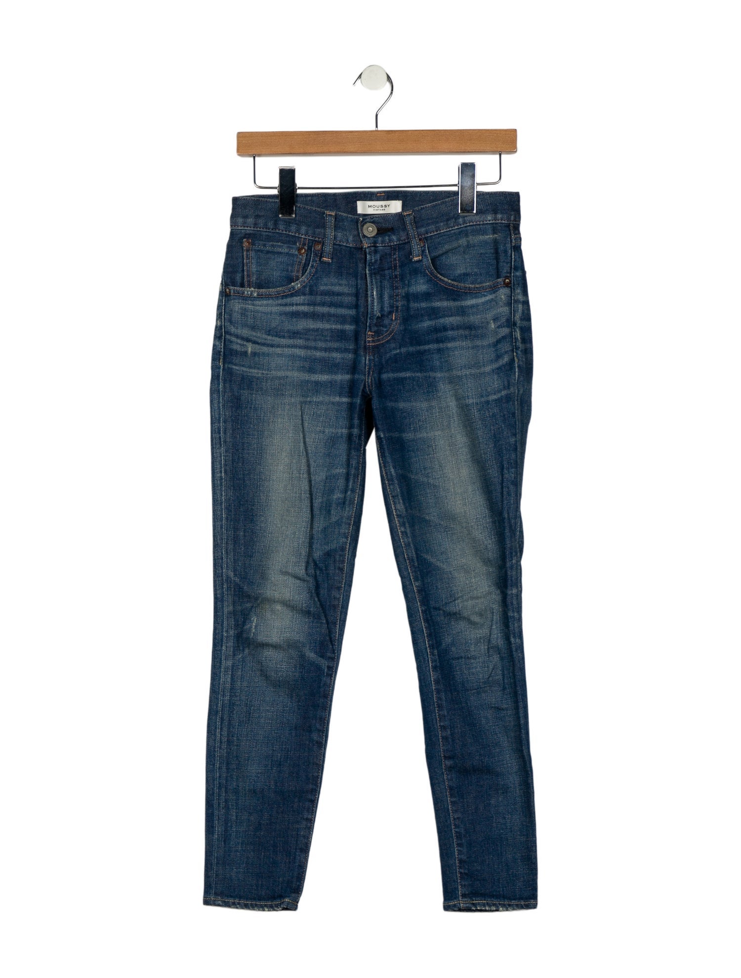 Moussy Mid-Rise Skinny Leg Jeans