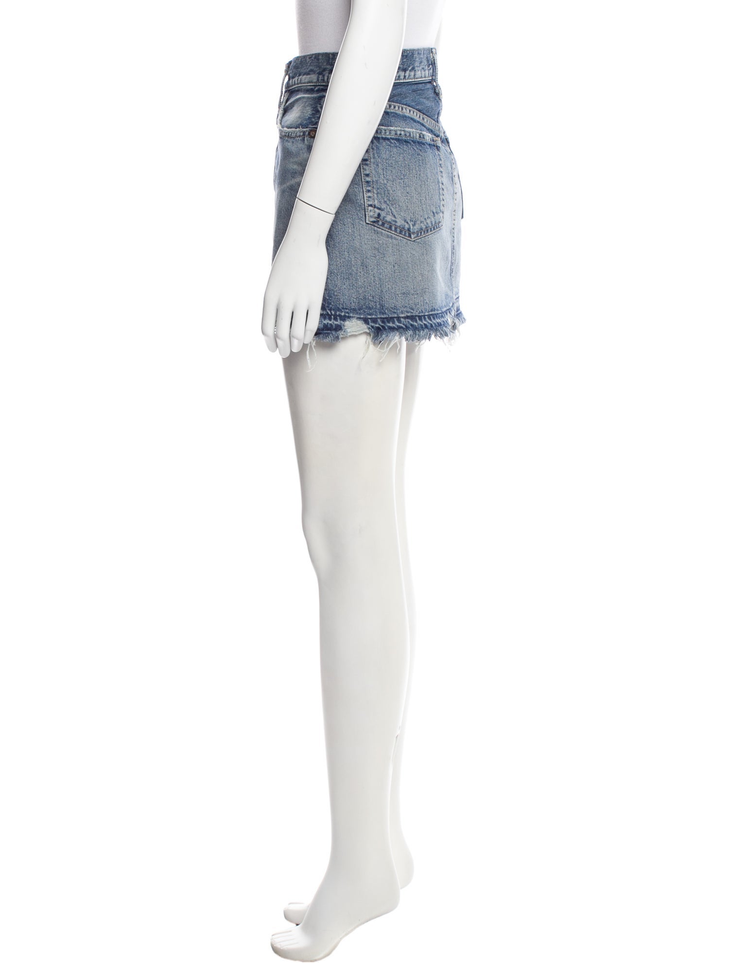 Moussy Distressed Accents Mini Skirt