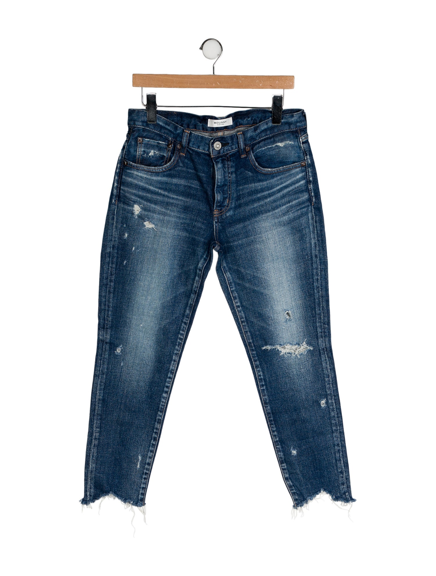 Moussy Mid-Rise Straight Leg Jeans