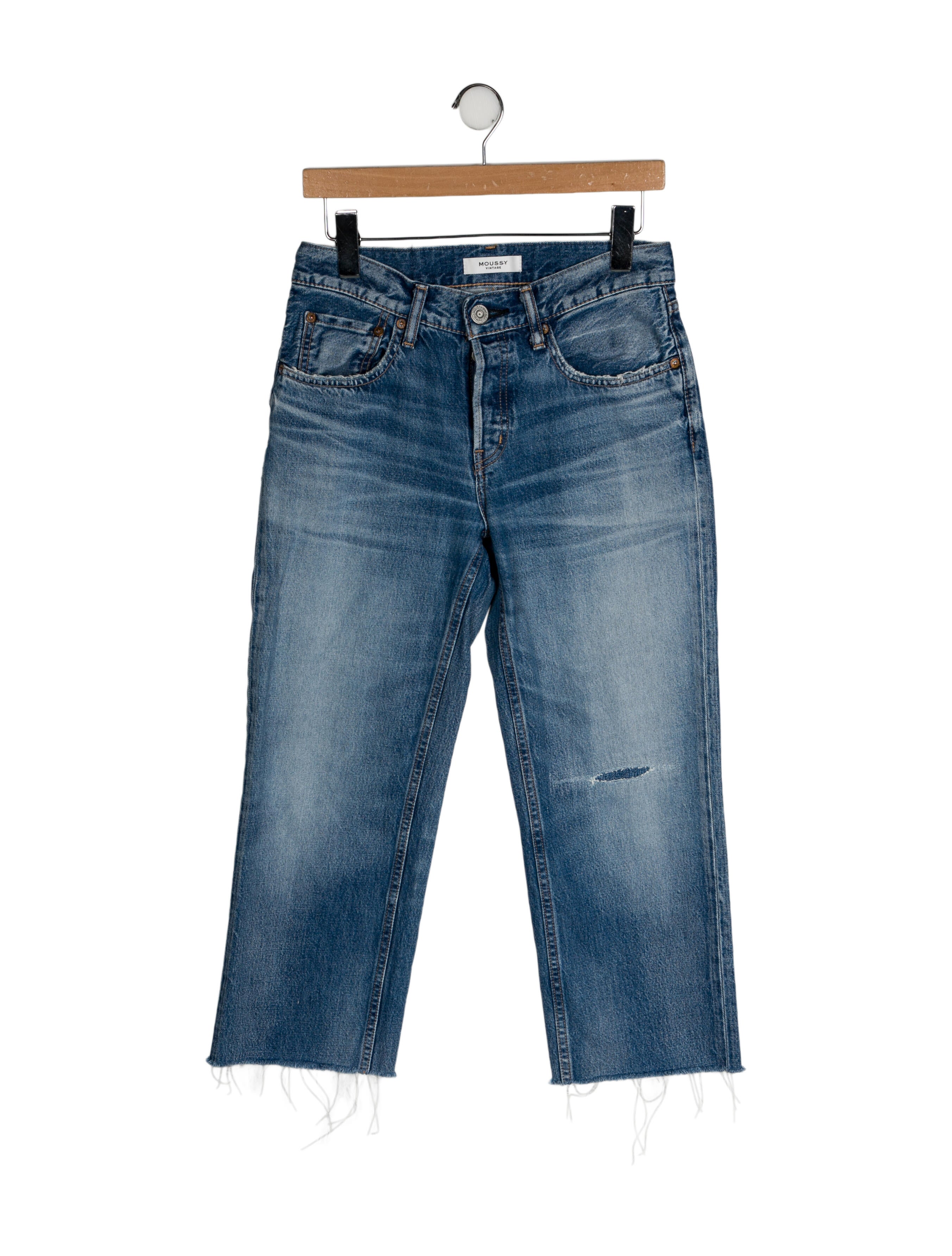 Moussy High-Rise Straight Leg Jeans