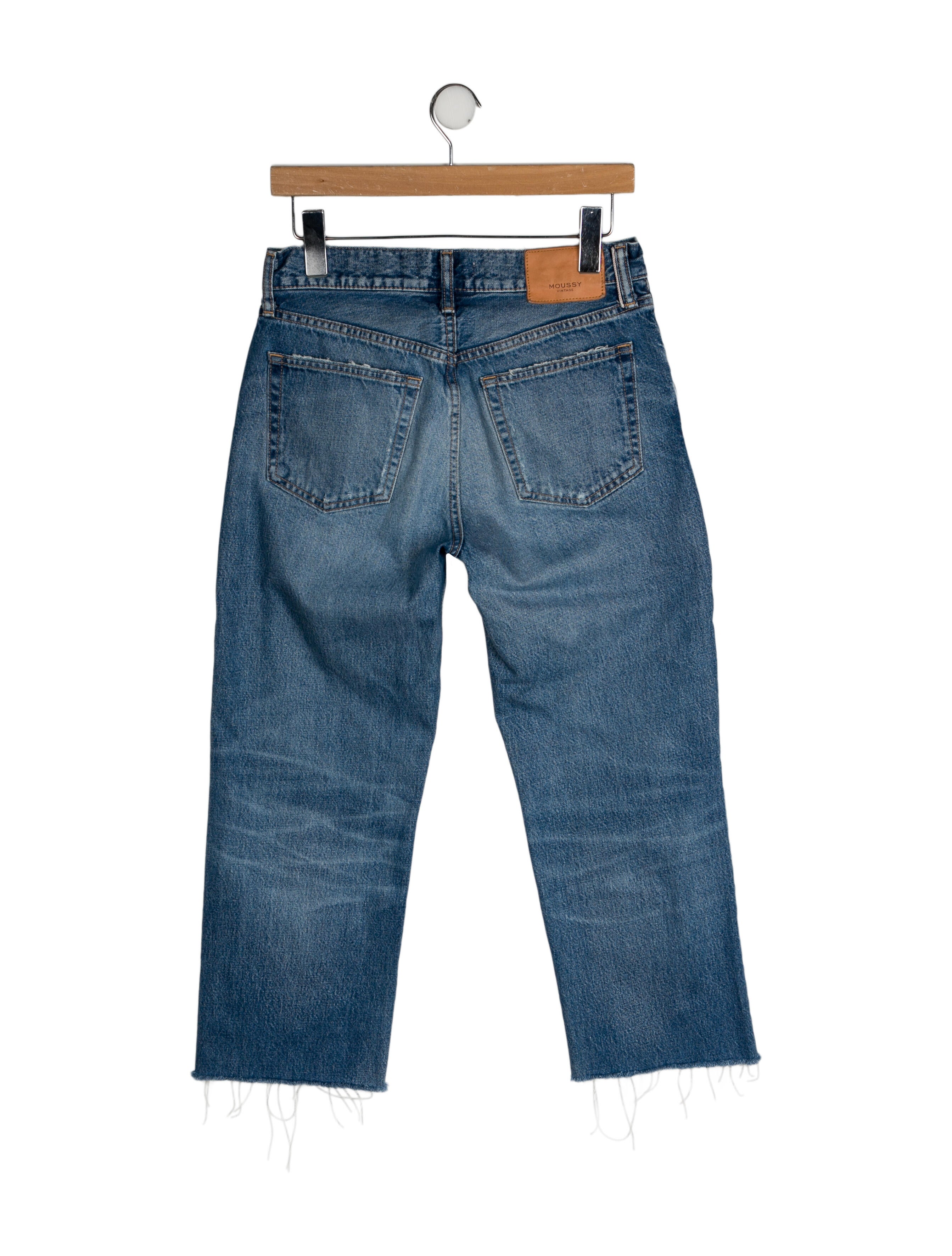 Moussy High-Rise Straight Leg Jeans