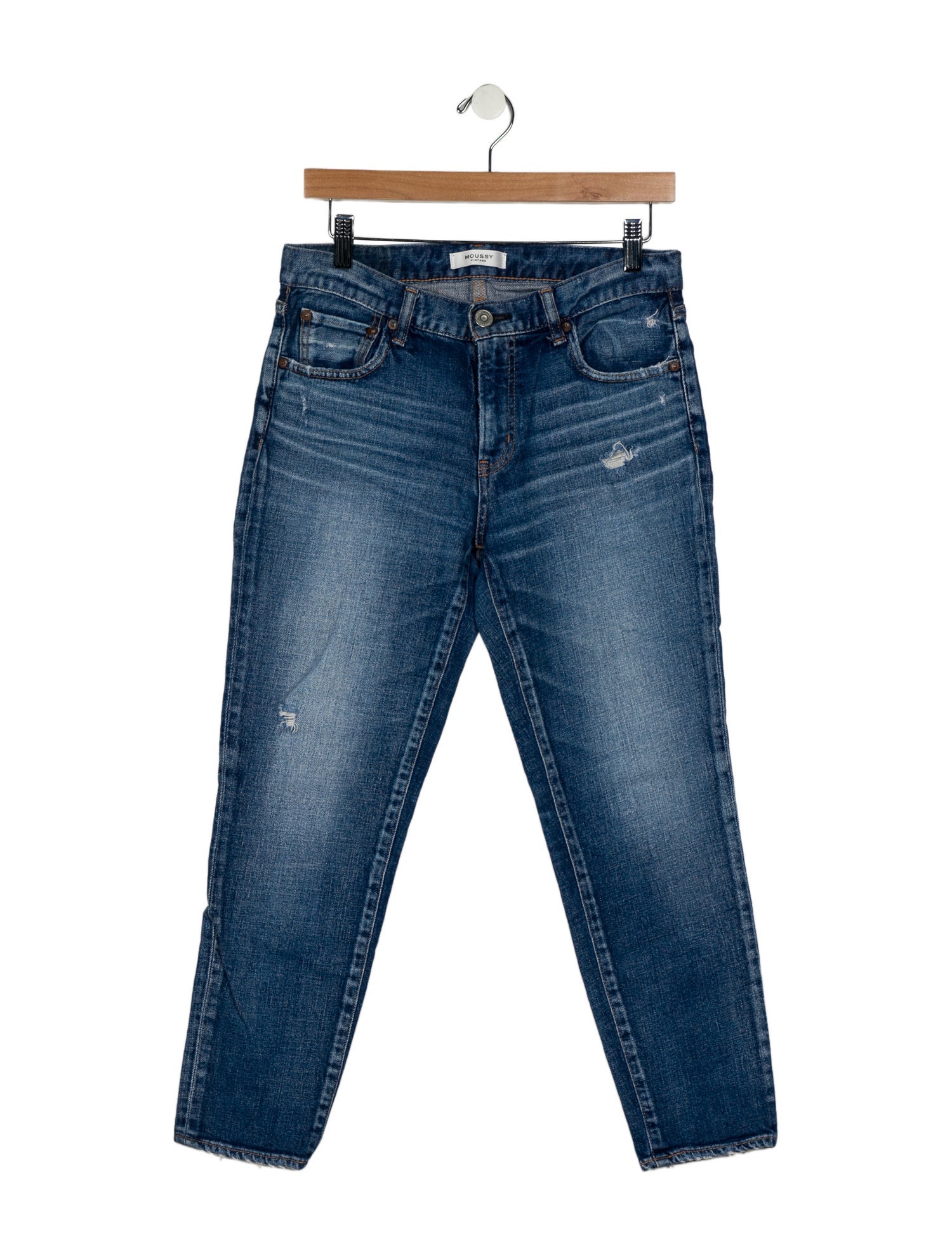 Moussy Mid-Rise Straight Leg Jeans