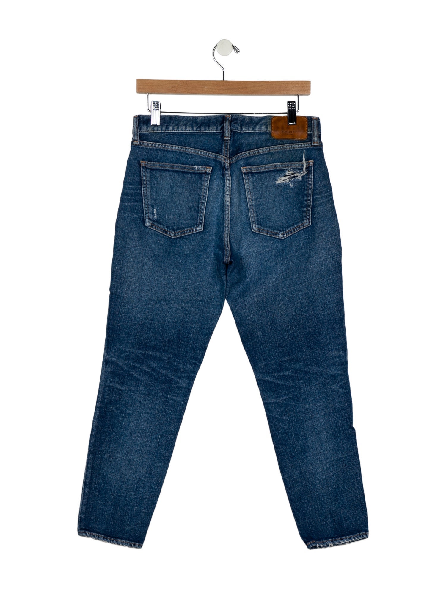 Moussy Mid-Rise Straight Leg Jeans