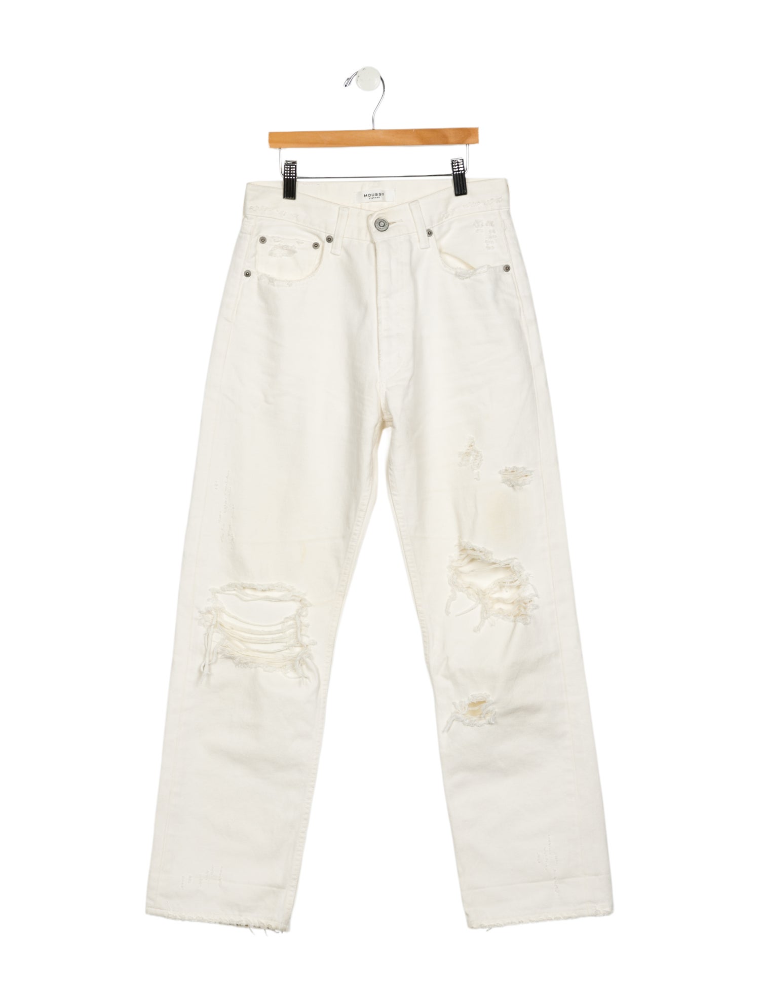 Moussy Mid-Rise Straight Leg Jeans