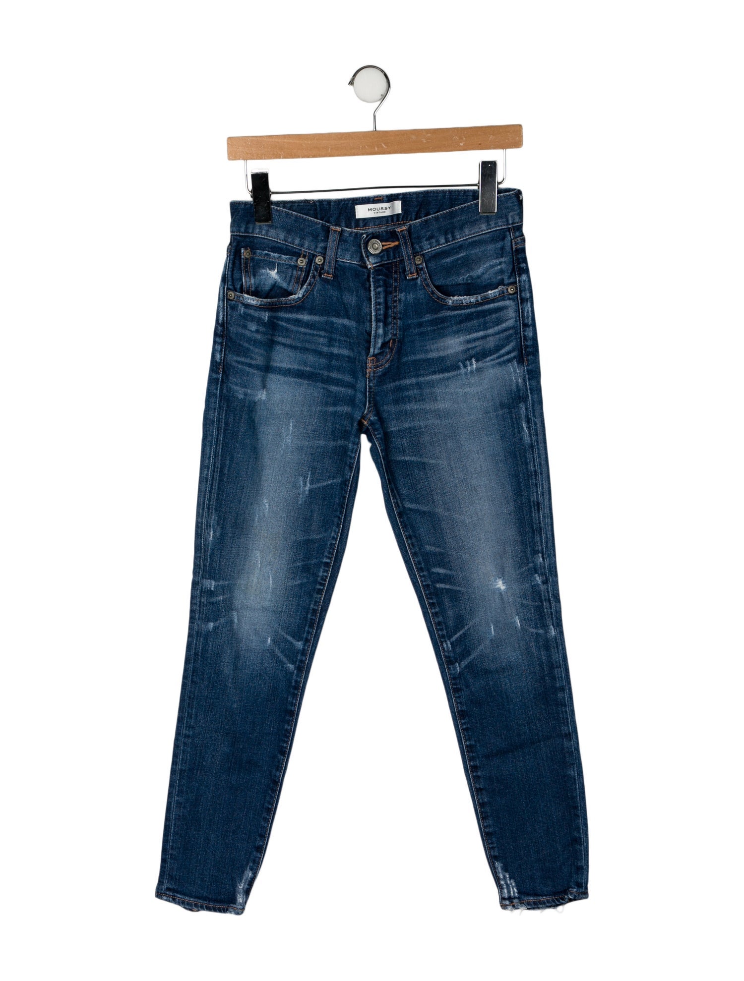 Moussy Mid-Rise Skinny Leg Jeans
