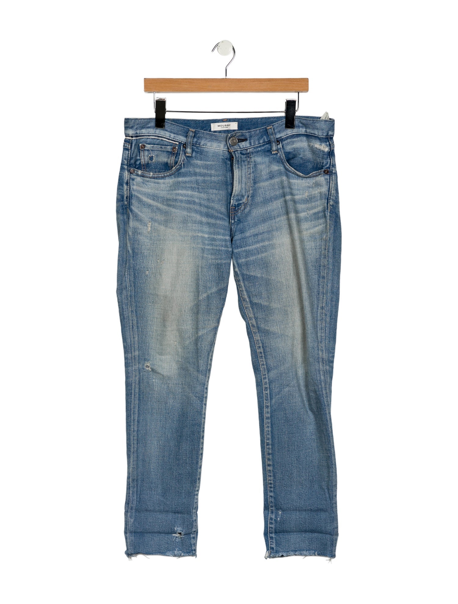 Moussy Mid-Rise Straight Leg Jeans