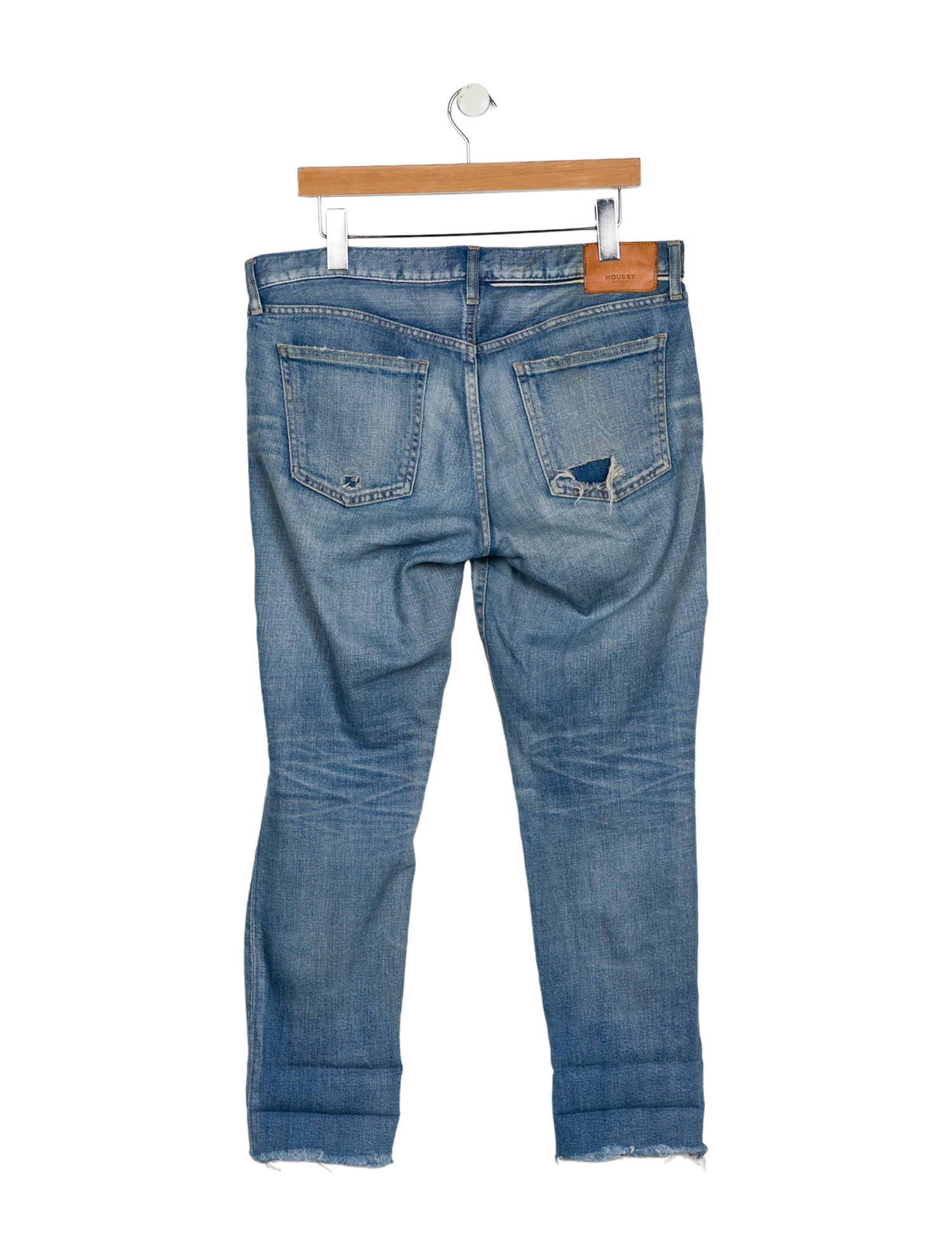 Moussy Mid-Rise Straight Leg Jeans