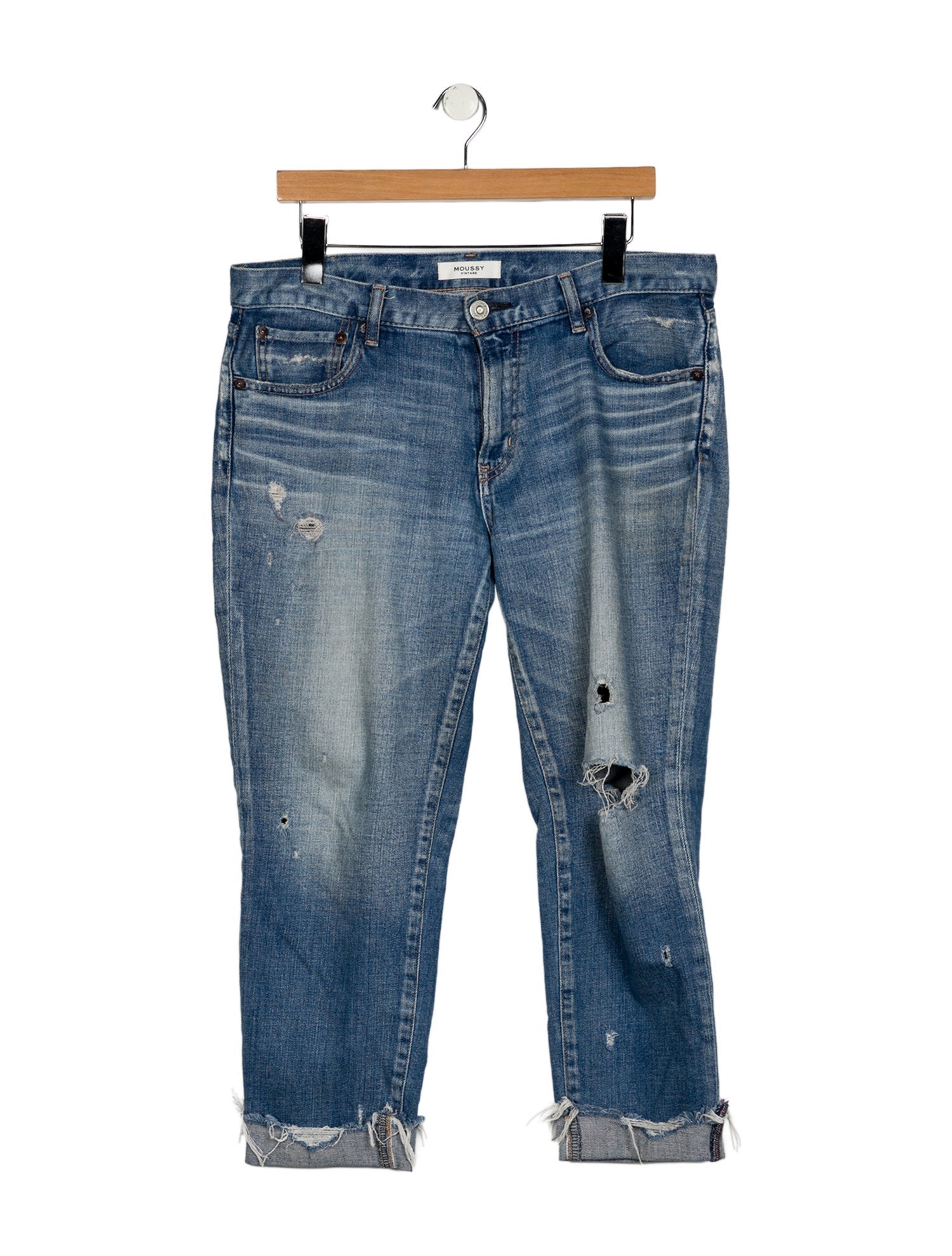 Moussy Mid-Rise Straight Leg Jeans