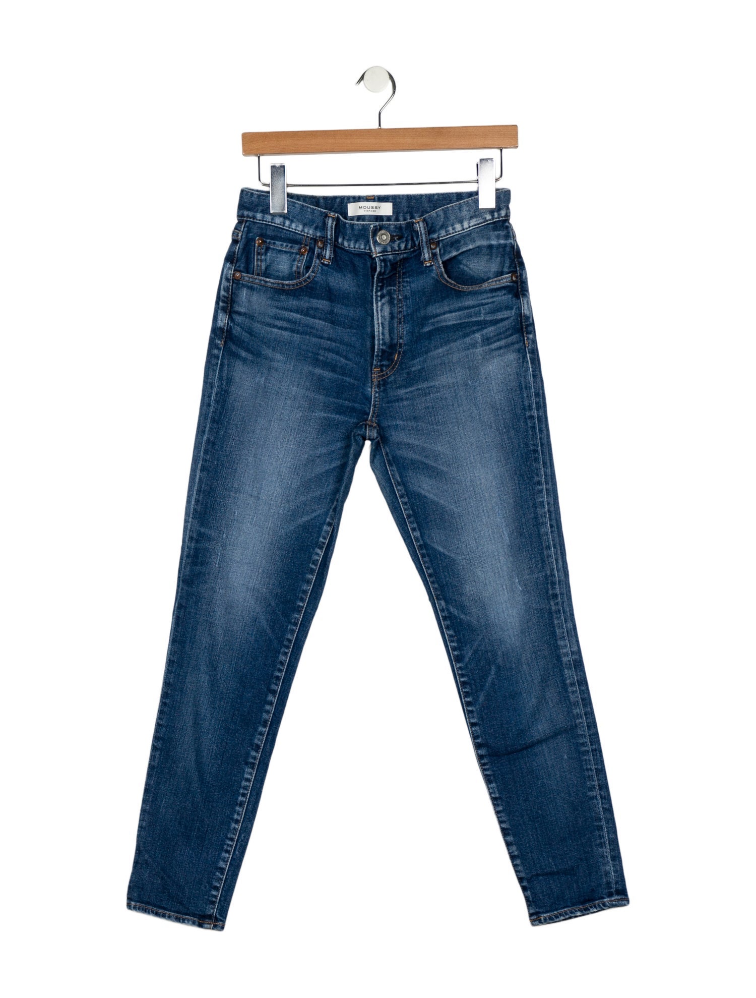 Moussy Mid-Rise Skinny Leg Jeans