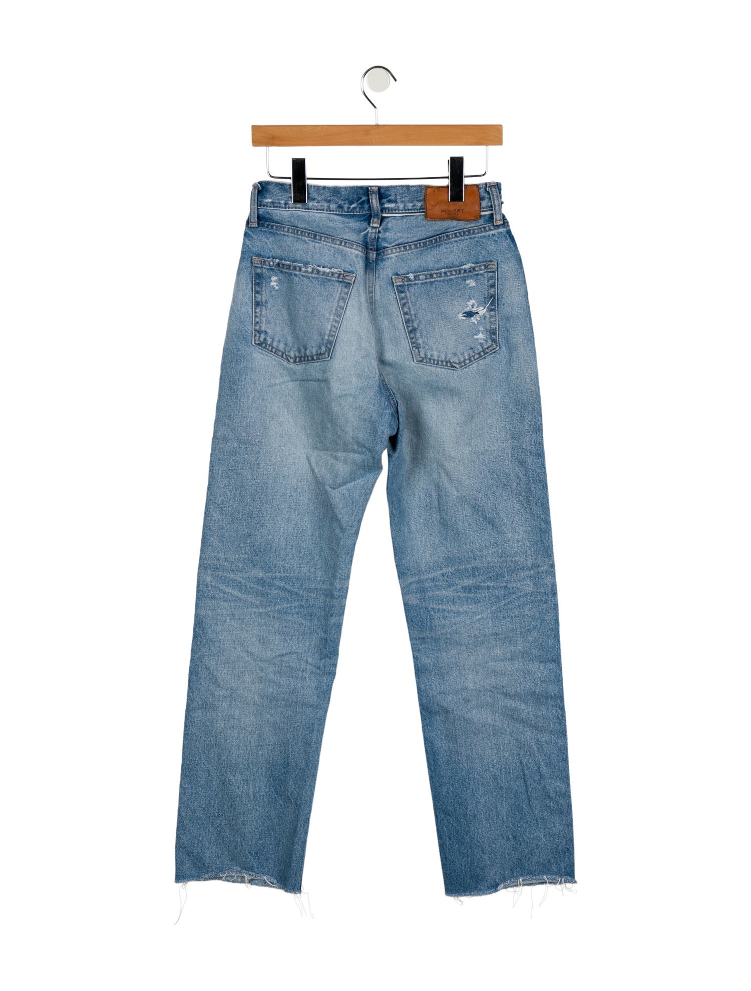 Moussy High-Rise Straight Leg Jeans