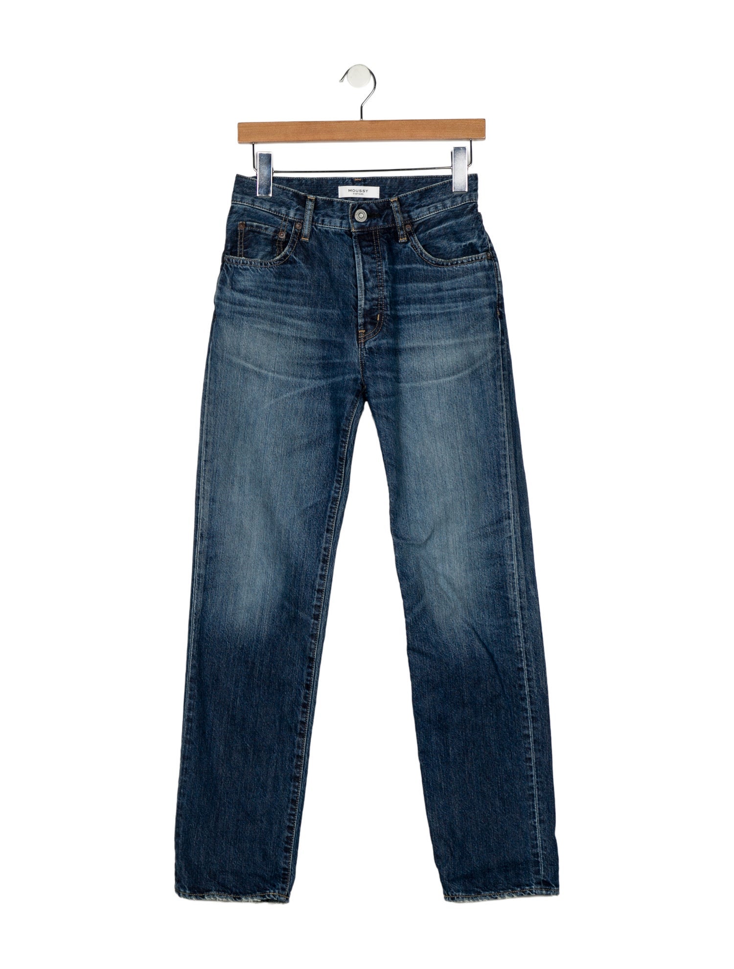 Moussy Mid-Rise Straight Leg Jeans