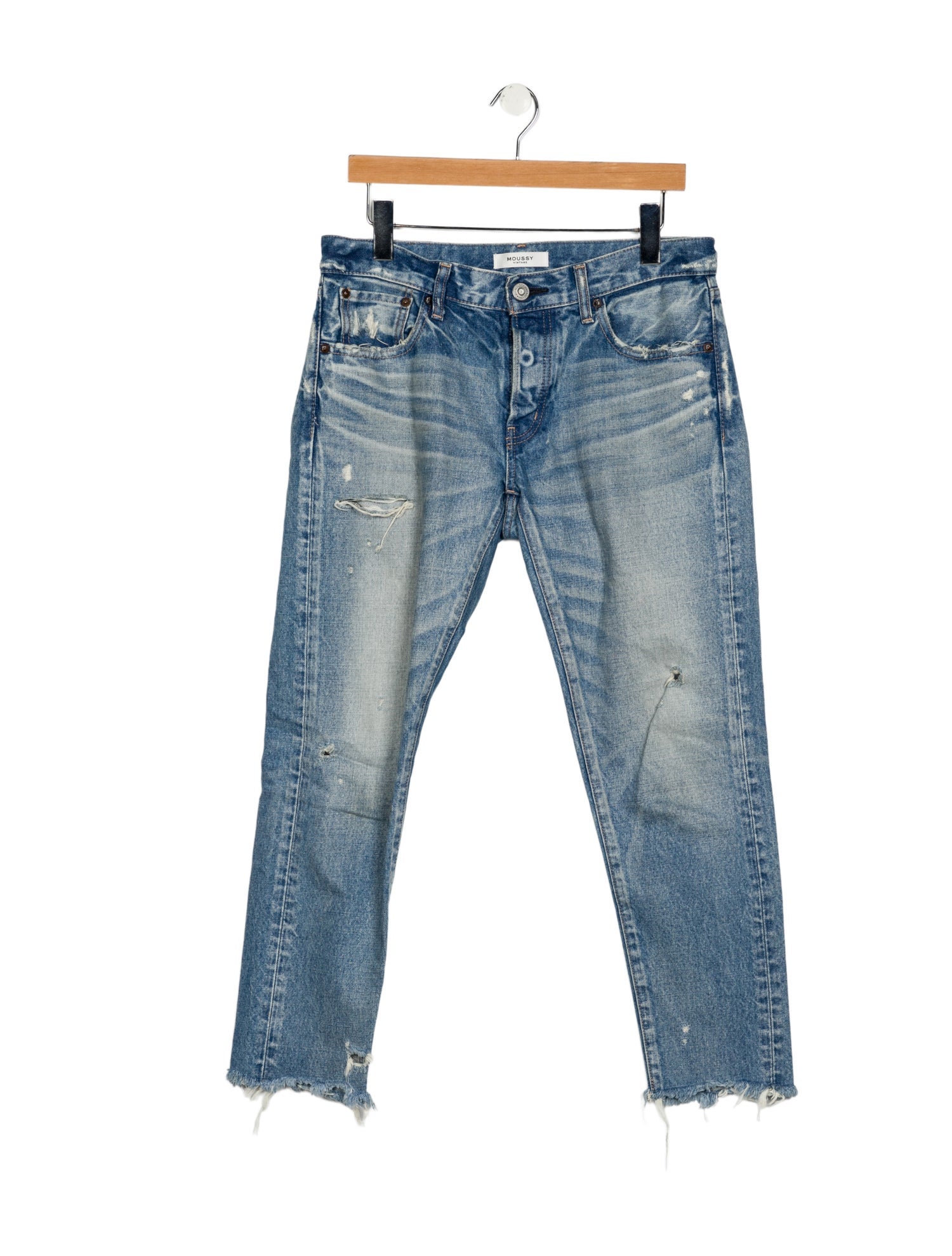 Moussy Mid-Rise Straight Leg Jeans