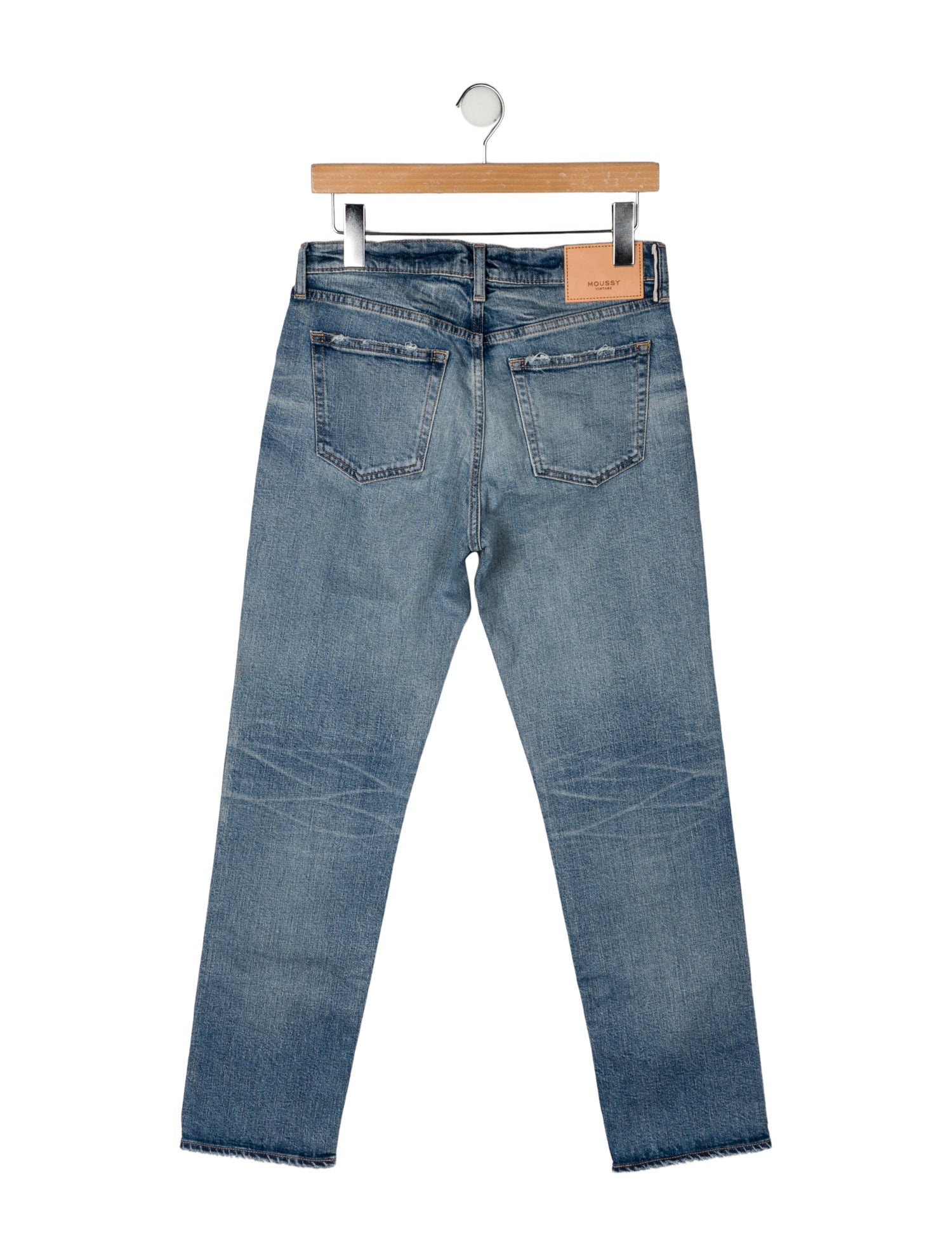 Moussy Mid-Rise Straight Leg Jeans