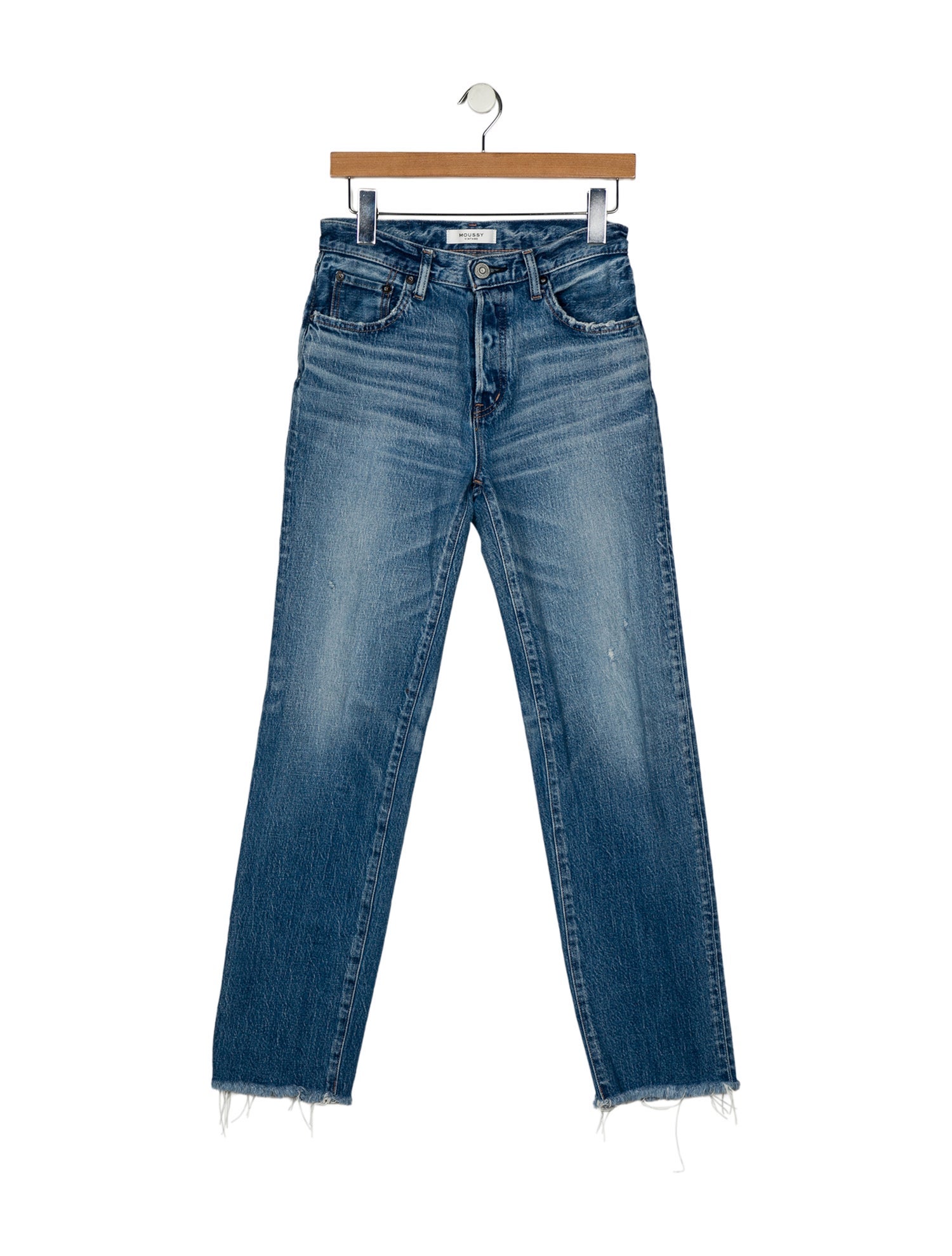 Moussy Mid-Rise Straight Leg Jeans