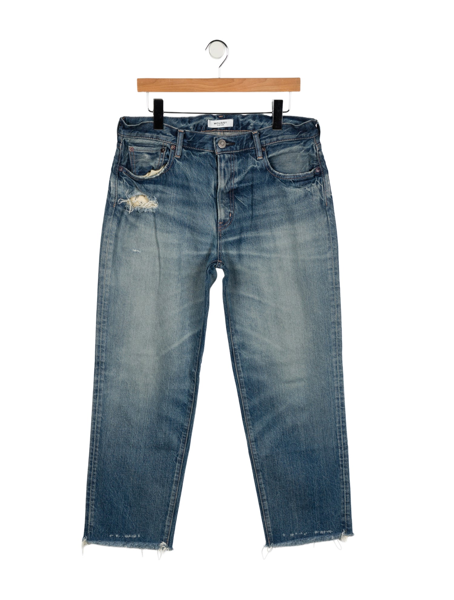 Moussy Mid-Rise Straight Leg Jeans