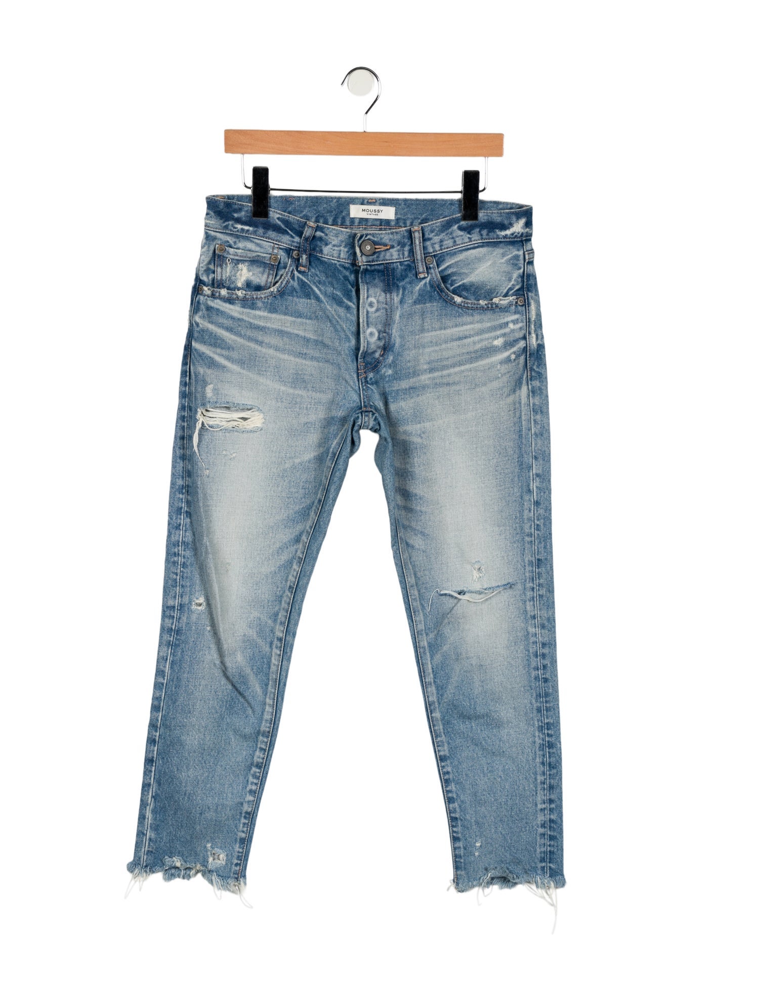Moussy Mid-Rise Straight Leg Jeans