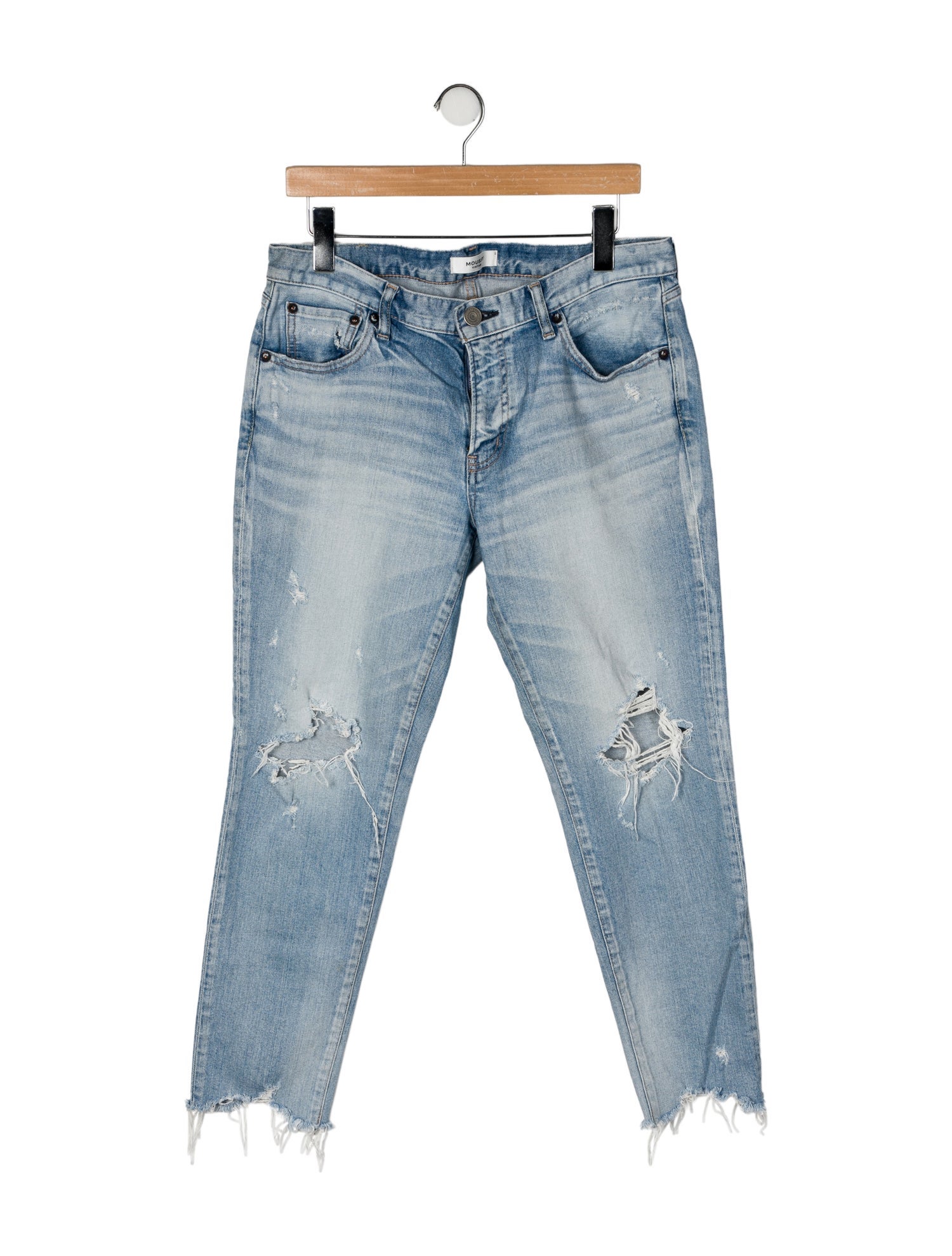 Moussy Mid-Rise Straight Leg Jeans