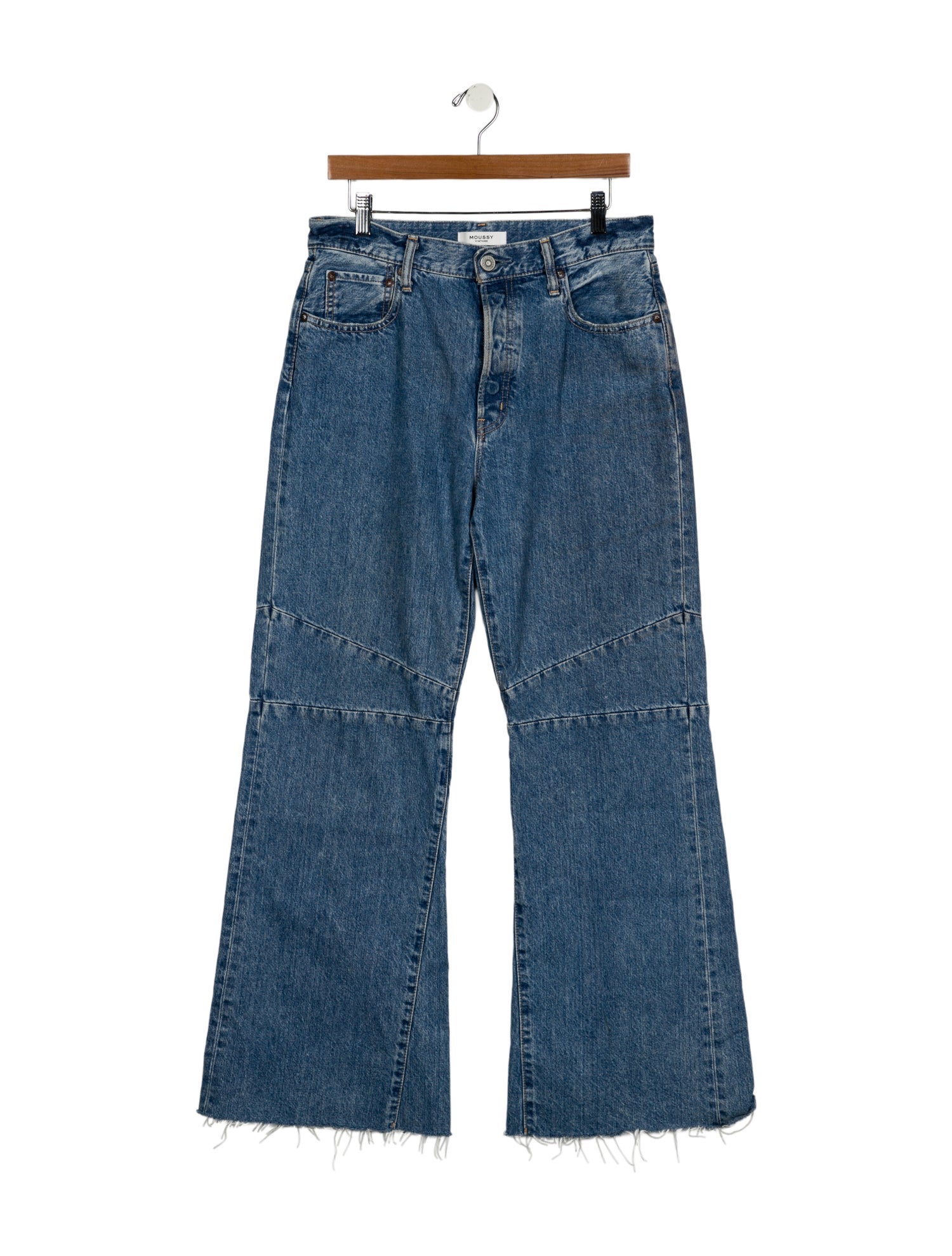 Moussy Mid-Rise Wide Leg Jeans