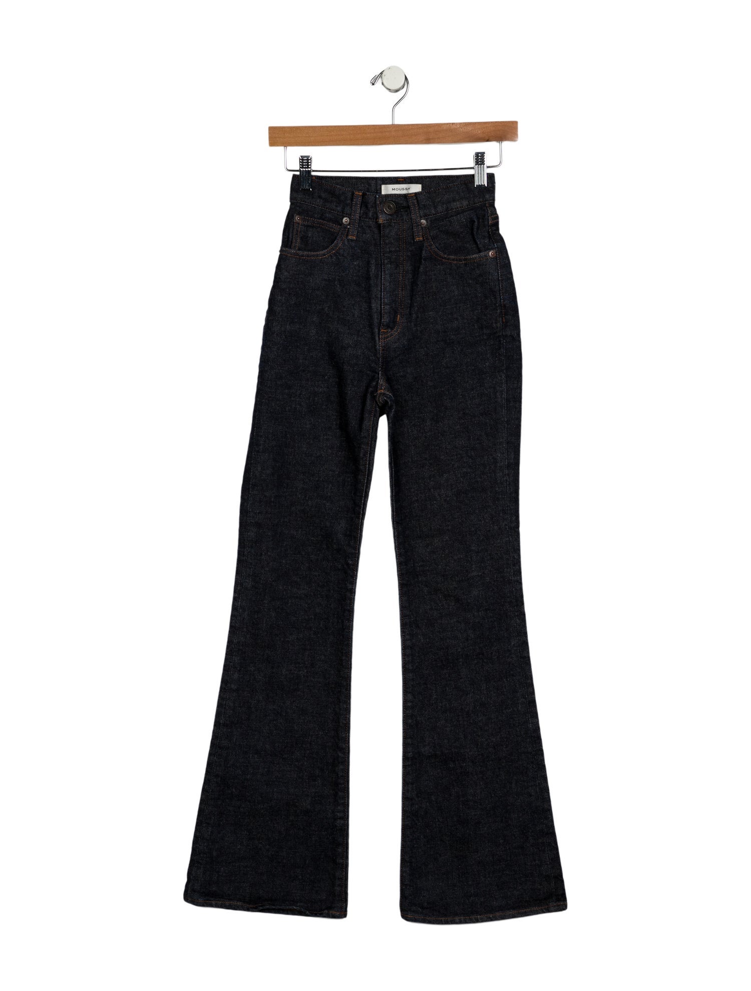 Moussy Mid-Rise Wide Leg Jeans