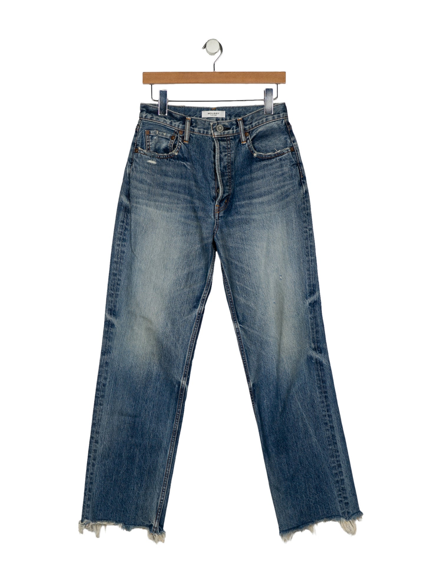 Moussy High-Rise Wide Leg Jeans