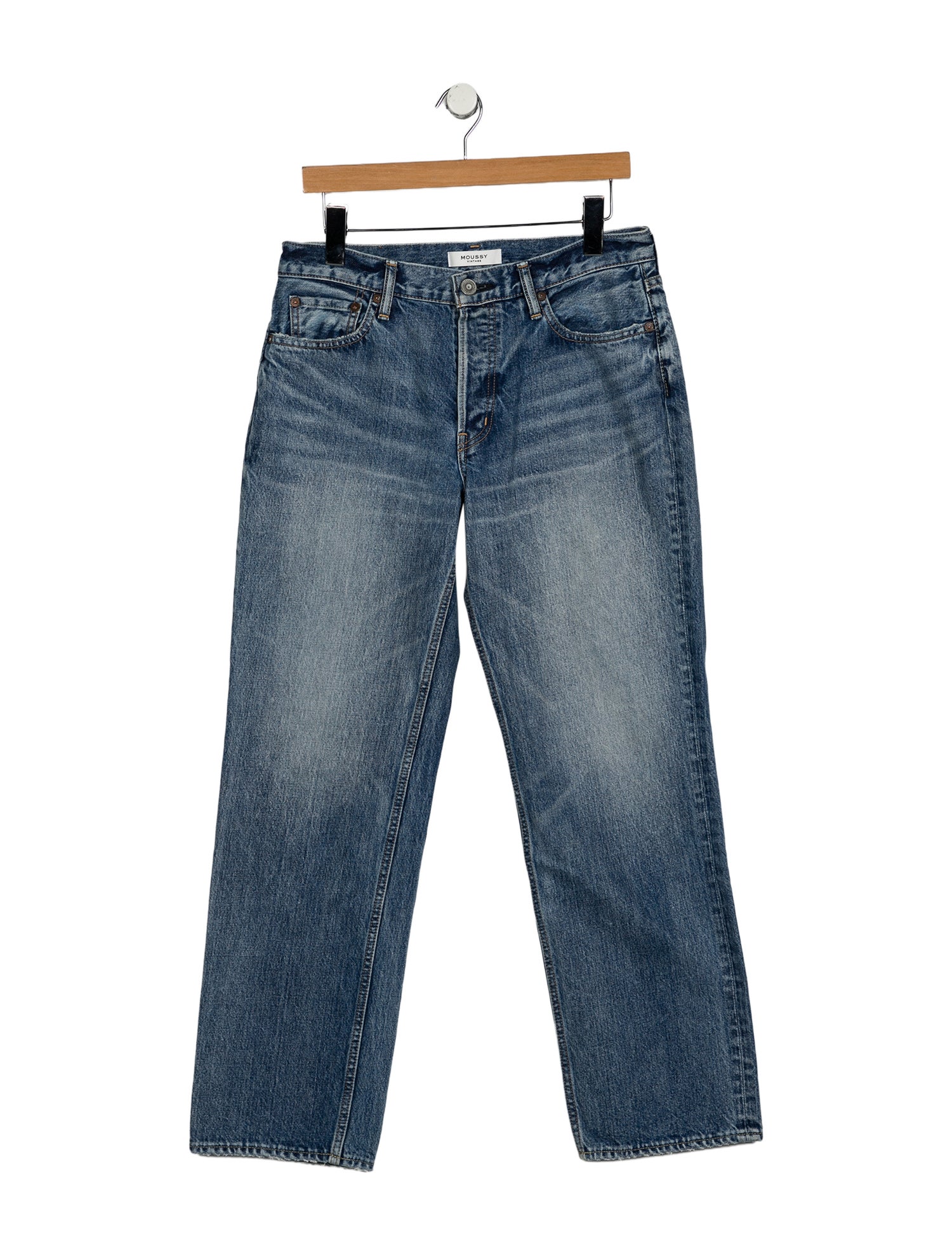 Moussy Mid-Rise Straight Leg Jeans