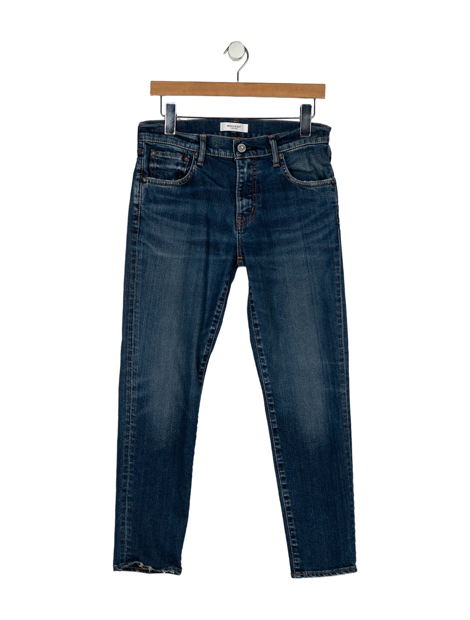 Moussy High-Rise Straight Leg Jeans