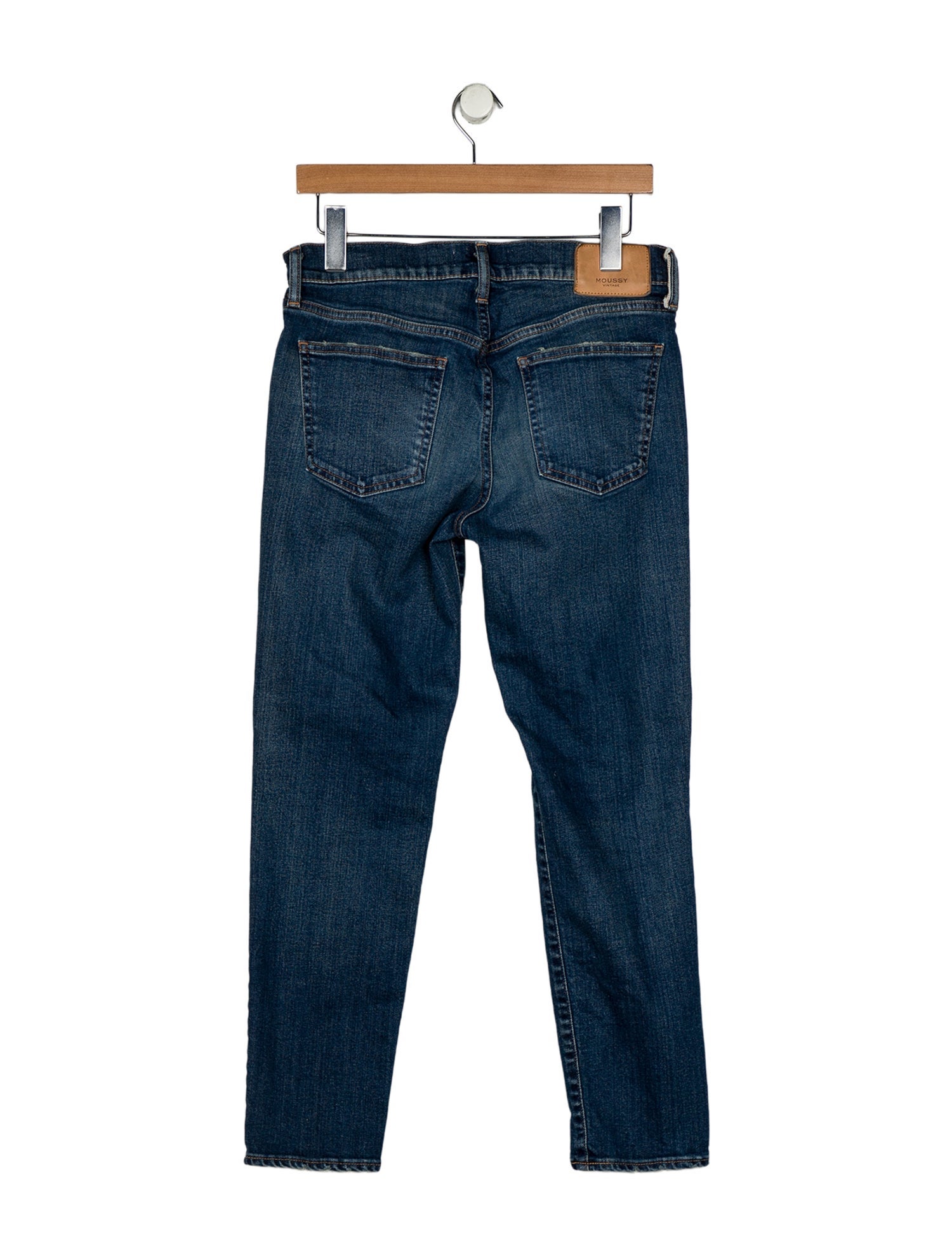 Moussy High-Rise Straight Leg Jeans