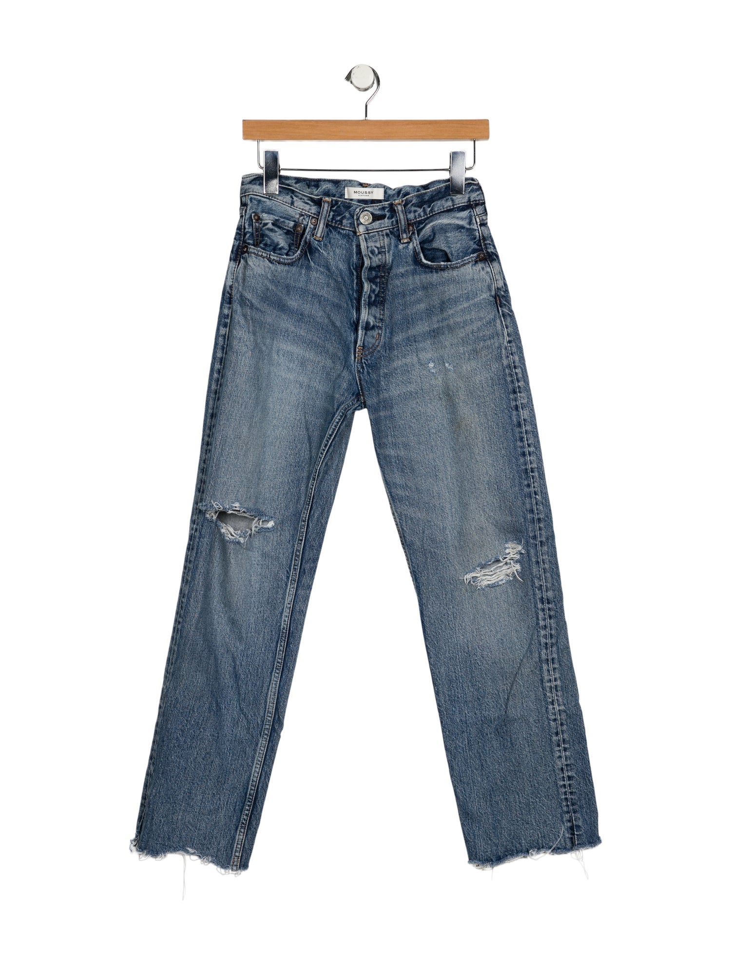 Moussy Mid-Rise Straight Leg Jeans