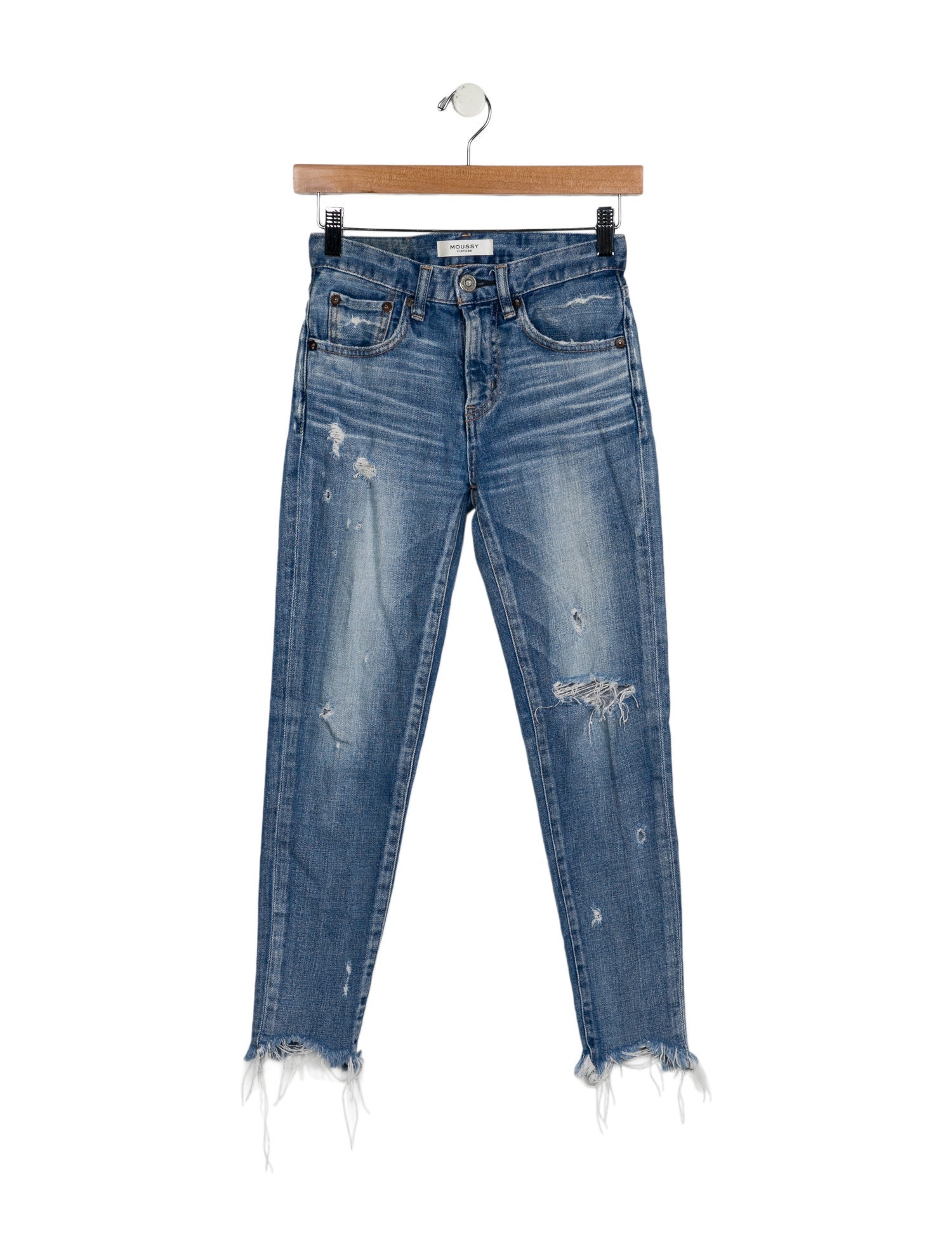 Moussy Mid-Rise Skinny Leg Jeans