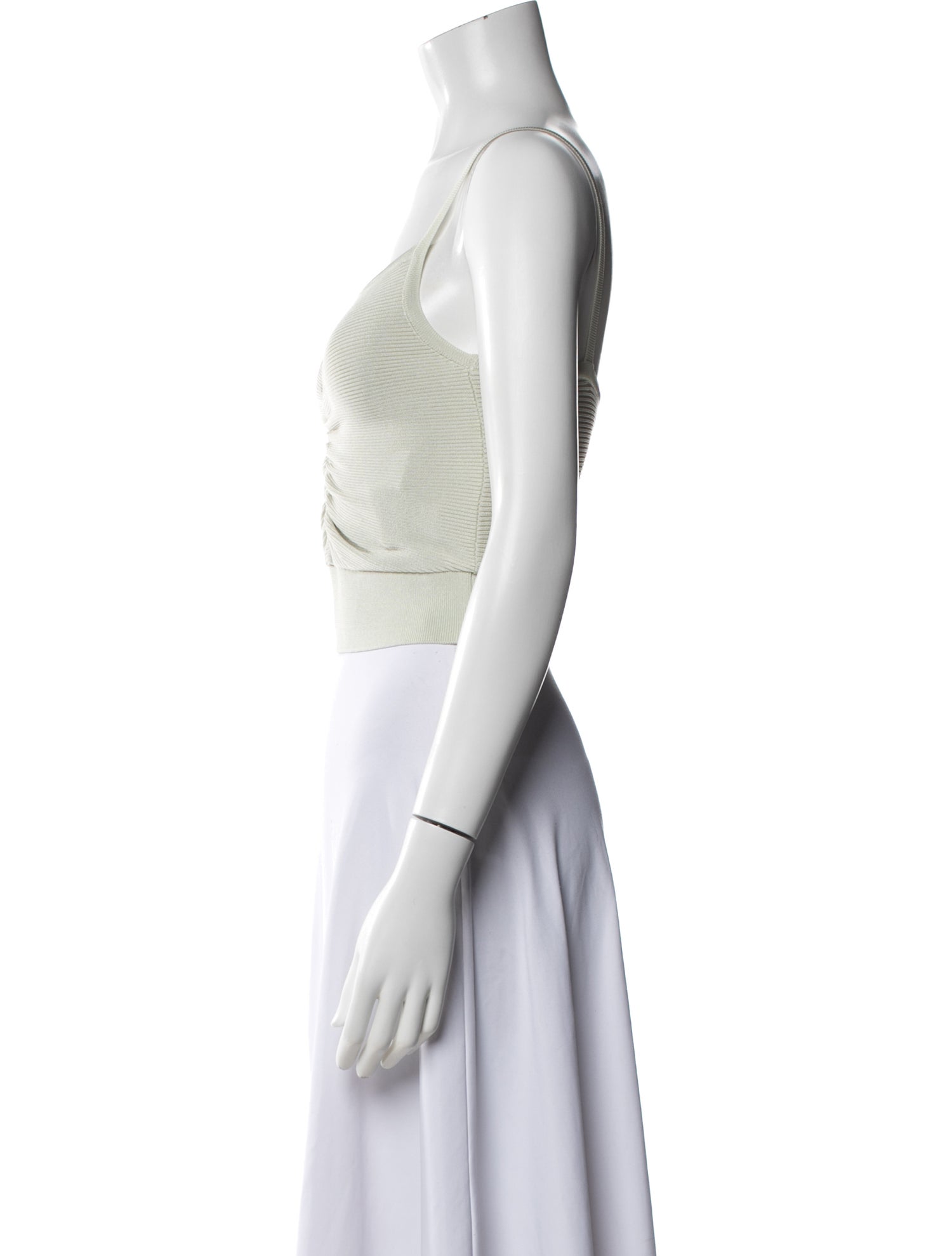 Moussy V-Neck Sleeveless Crop Top