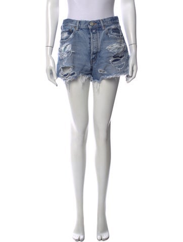 Pre-owned Moussy Mini Shorts In Blue