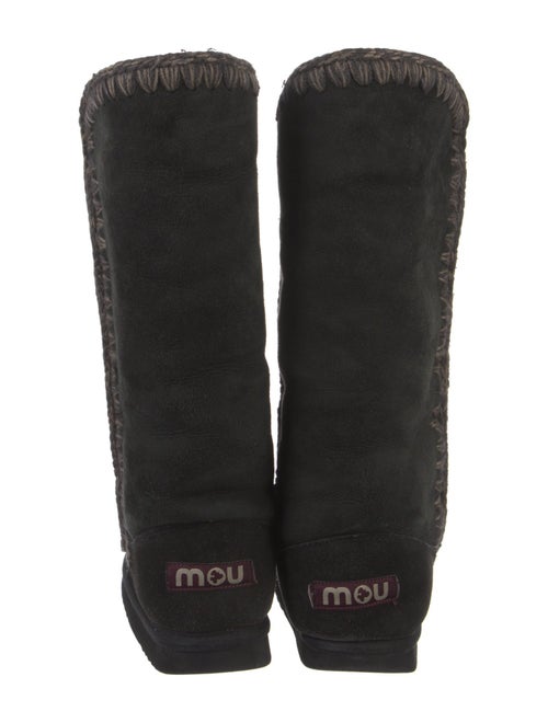Mou Suede Crochet Trim Boots